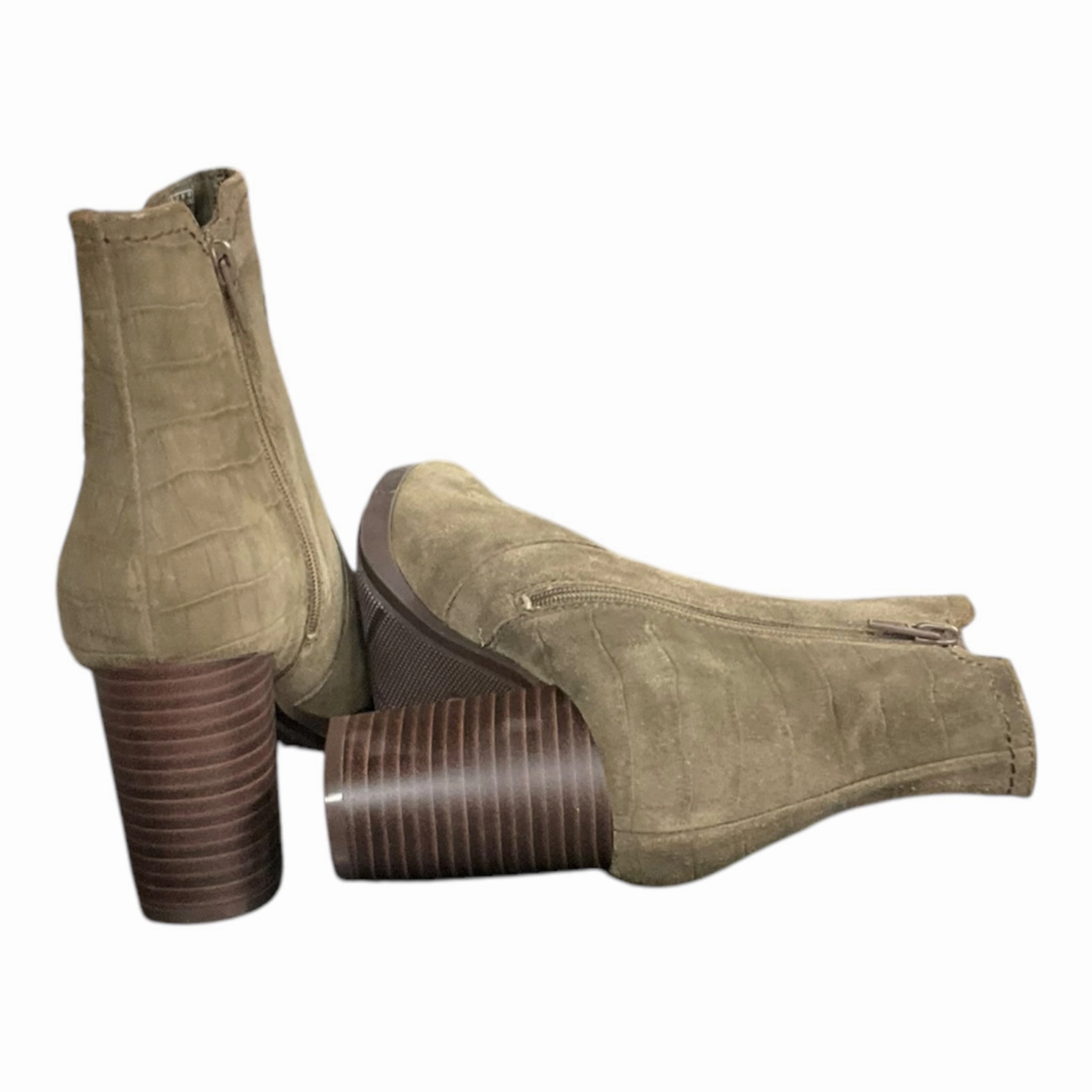 Boots Ankle Heels By Clarks In Taupe, Size: 8.5 quick dry Eco Material Rough Trail Hiker