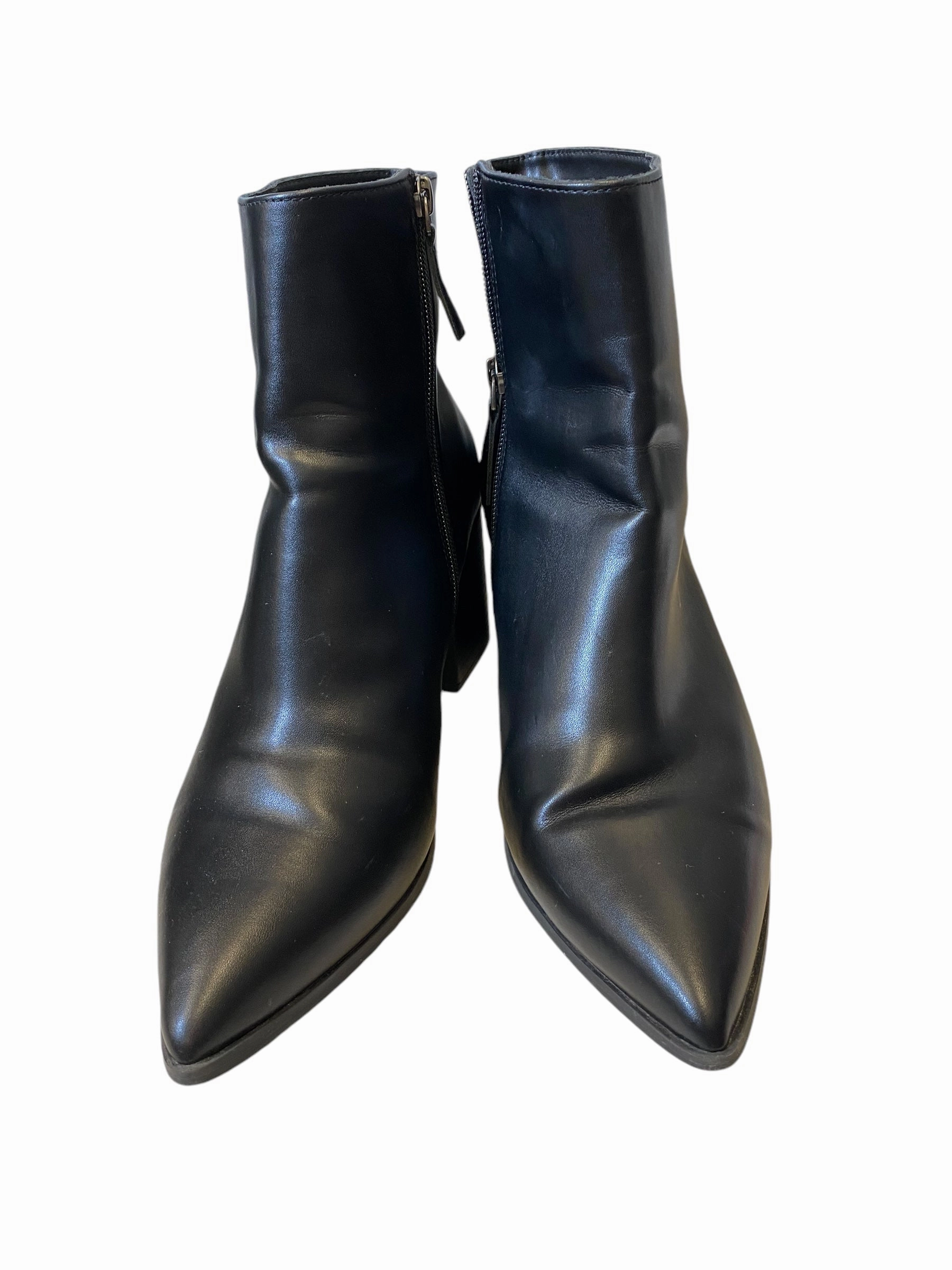 Boots Ankle Heels By Clothes Mentor In Black, Size: 12 Seamless Comfort Winter Walker