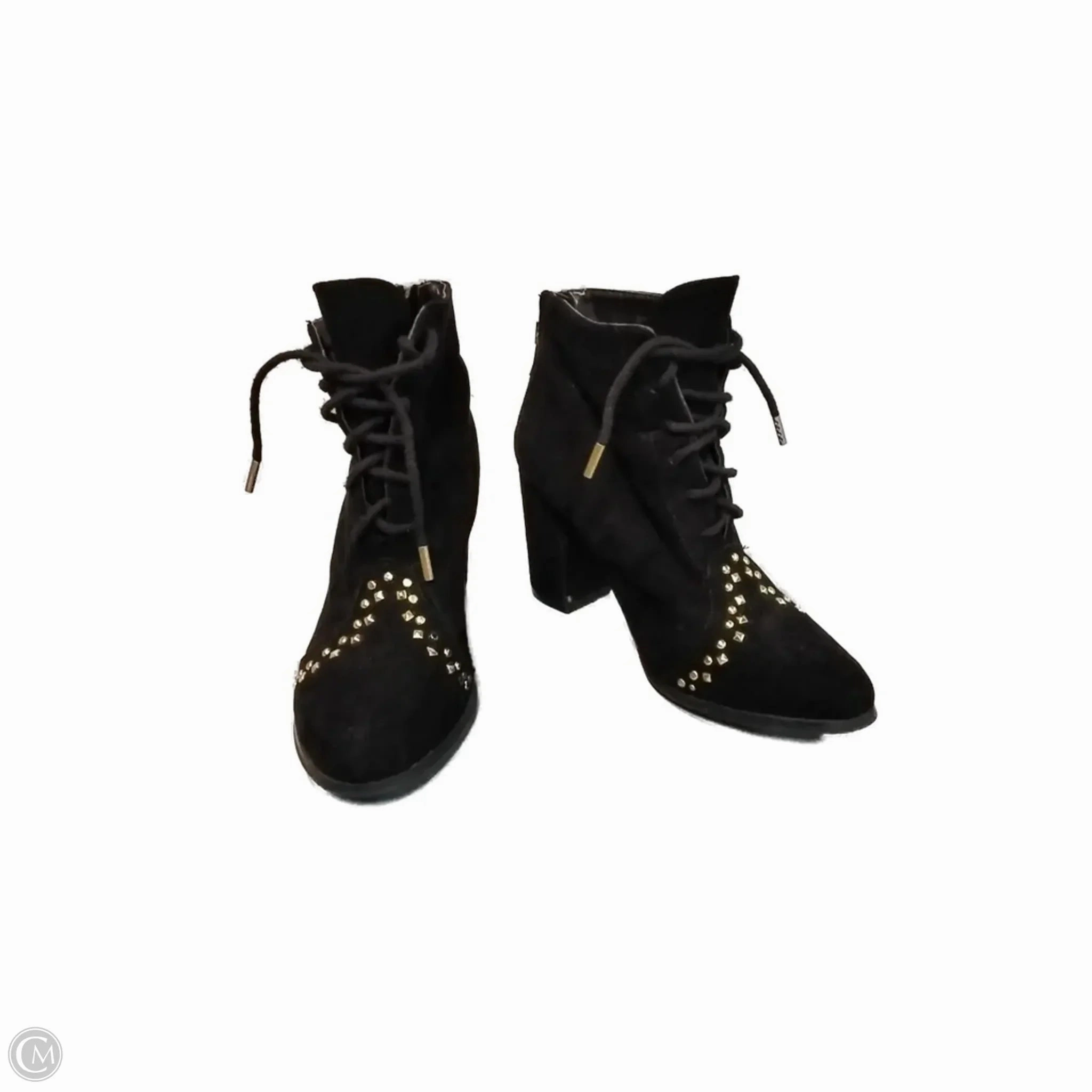 Boots Ankle Heels By Clothes Mentor In Black, Size: 6 Grip Support
