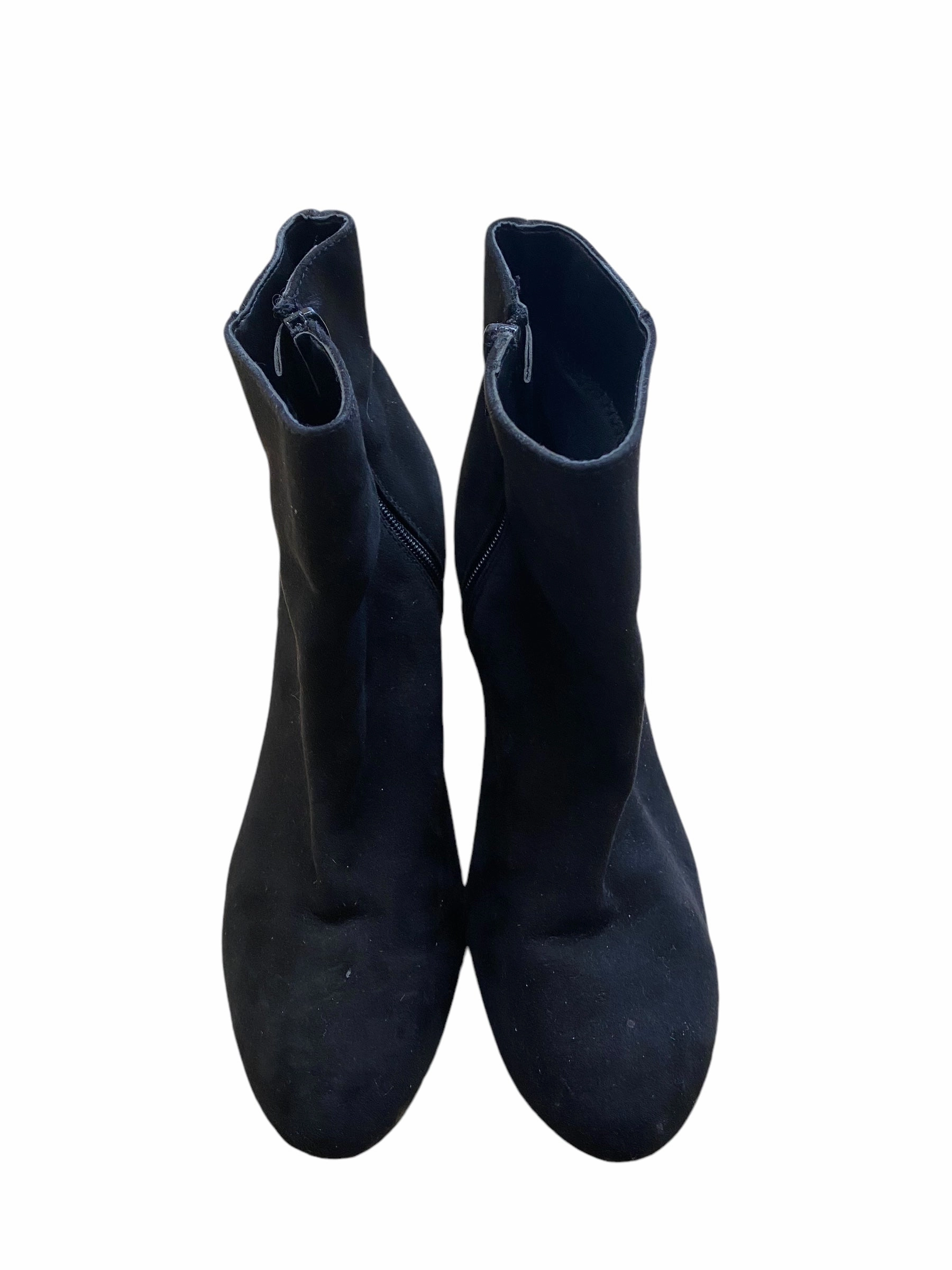 Durable Comfort Boots Ankle Heels By Clothes Mentor In Black, Size: 7