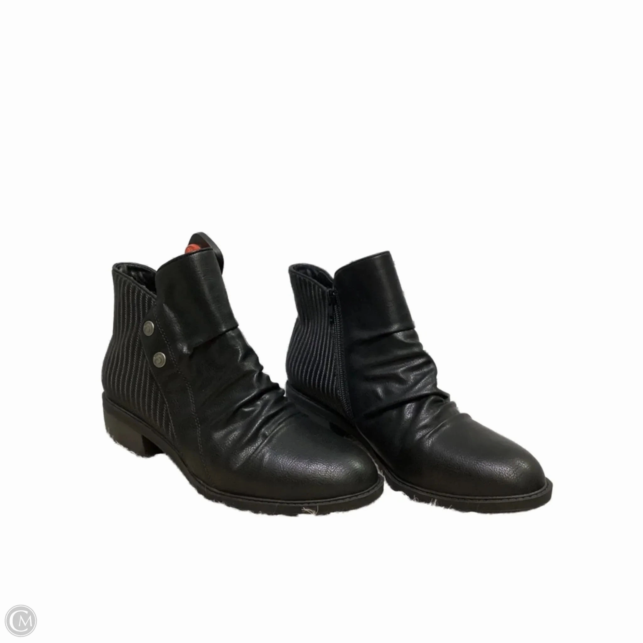Compact Form Boots Ankle Heels By Clothes Mentor In Black, Size: 9