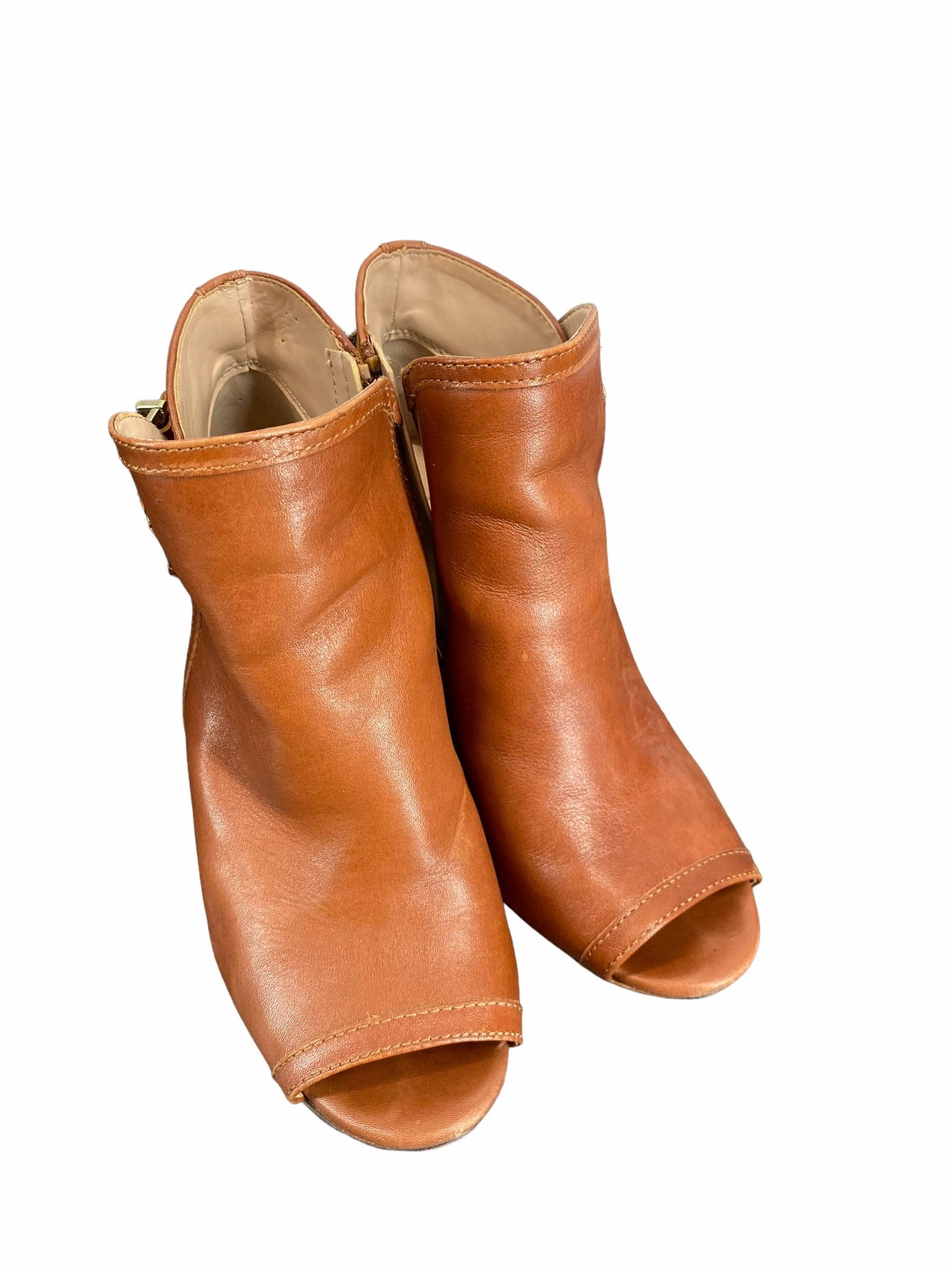 Boots Ankle Heels By Clothes Mentor In Brown, Size: 6 nylon Low Profile Outdoor Explorer