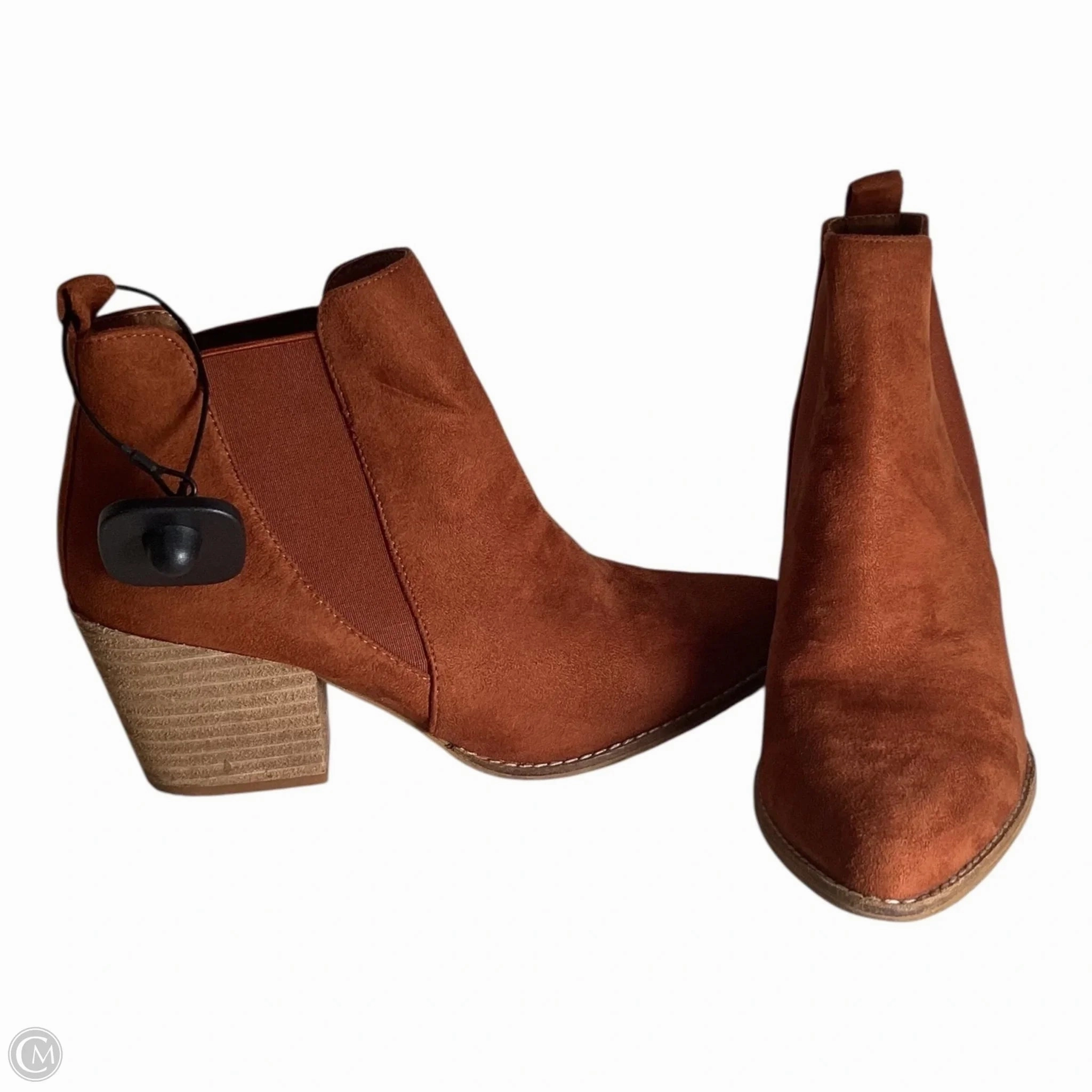 Farm Life Boots Ankle Heels By Clothes Mentor In Brown, Size: 8.5