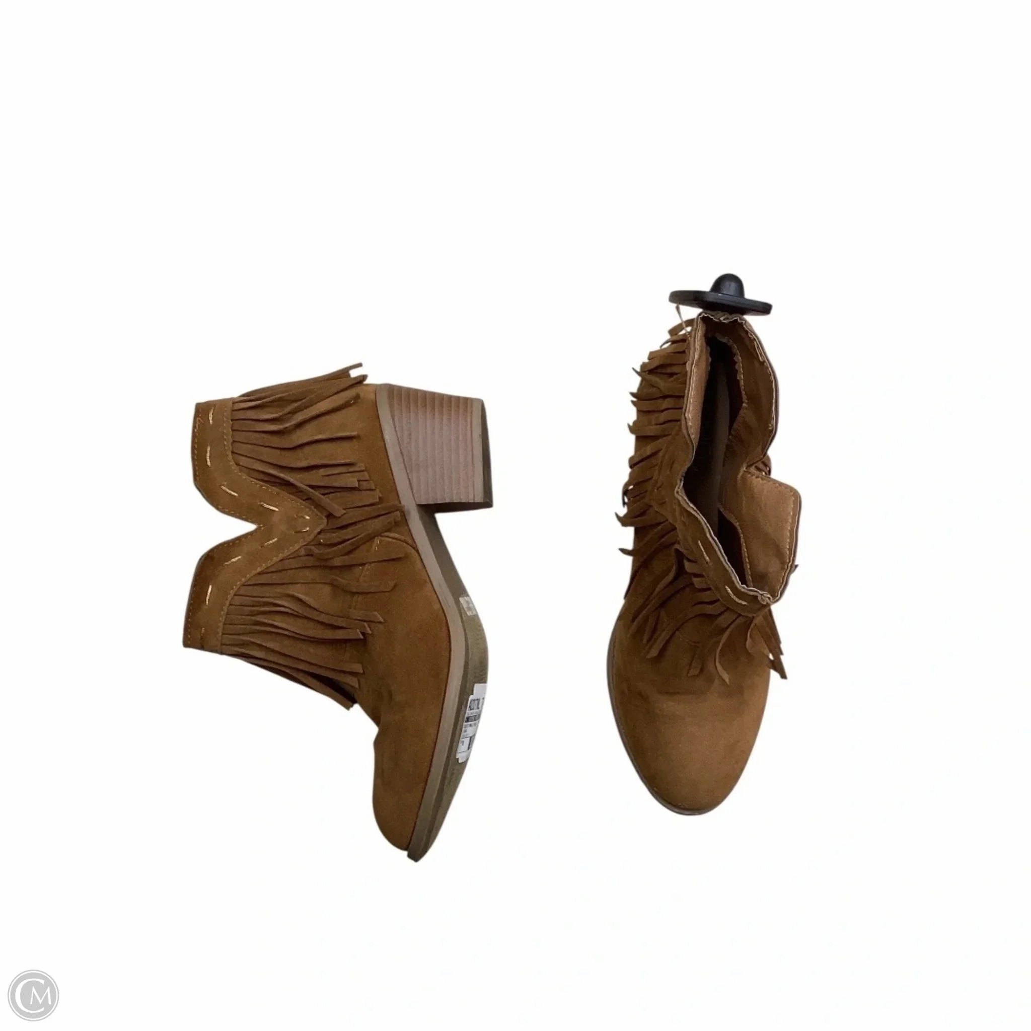 Free Spirit Boots Ankle Heels By Clothes Mentor In Brown, Size: 8