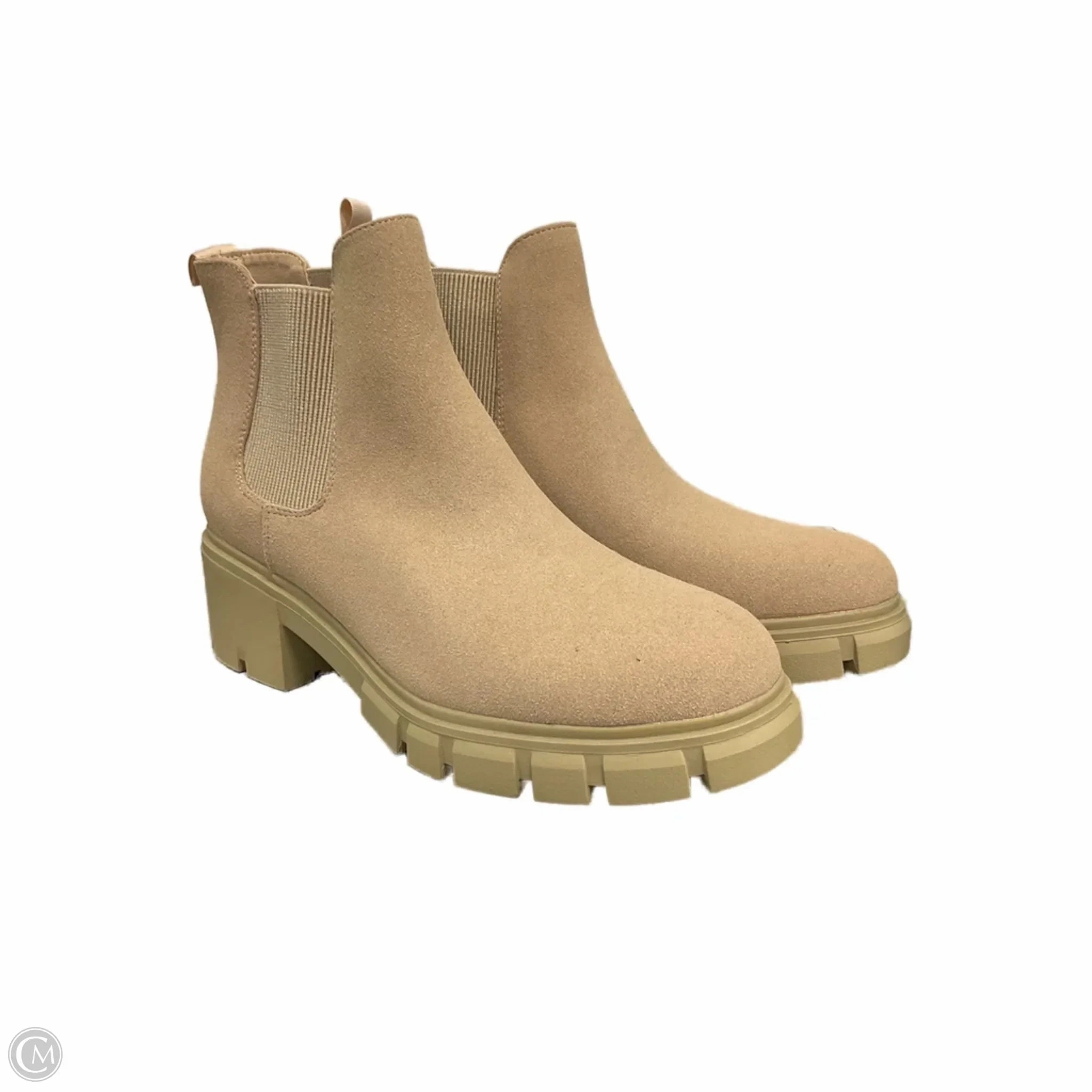 Boots Ankle Heels By Clothes Mentor In Tan, Size: 10 All Season Stylish Look