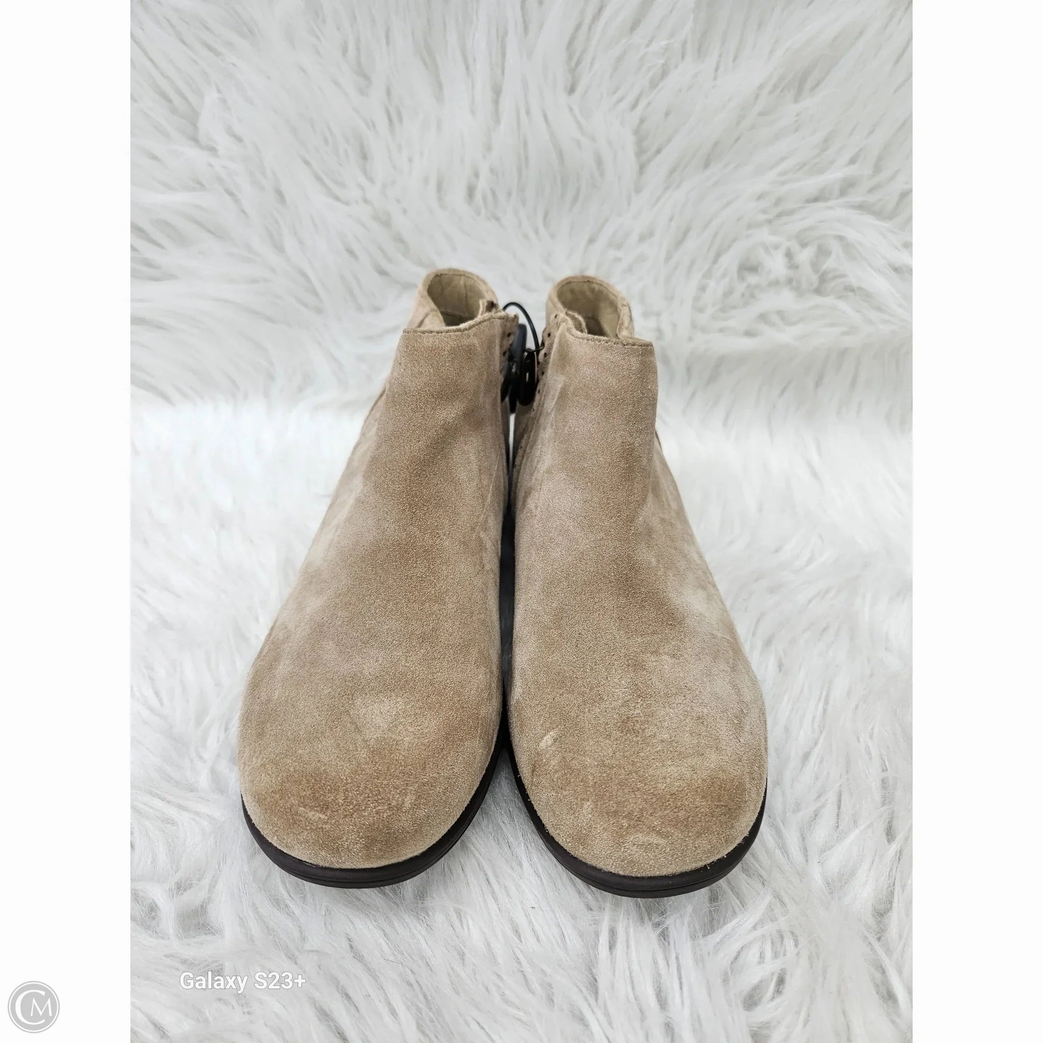 Boots Ankle Heels By Clothes Mentor In Tan, Size: 7 Lightweight Design
