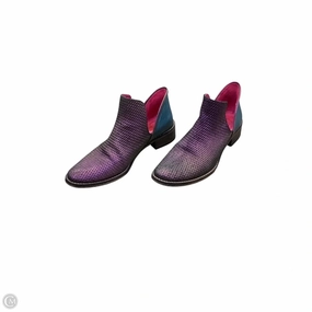 Boots Ankle Heels By Cma In Purple, Size: 6 Stylish Option Cushioned Step All Day Wear