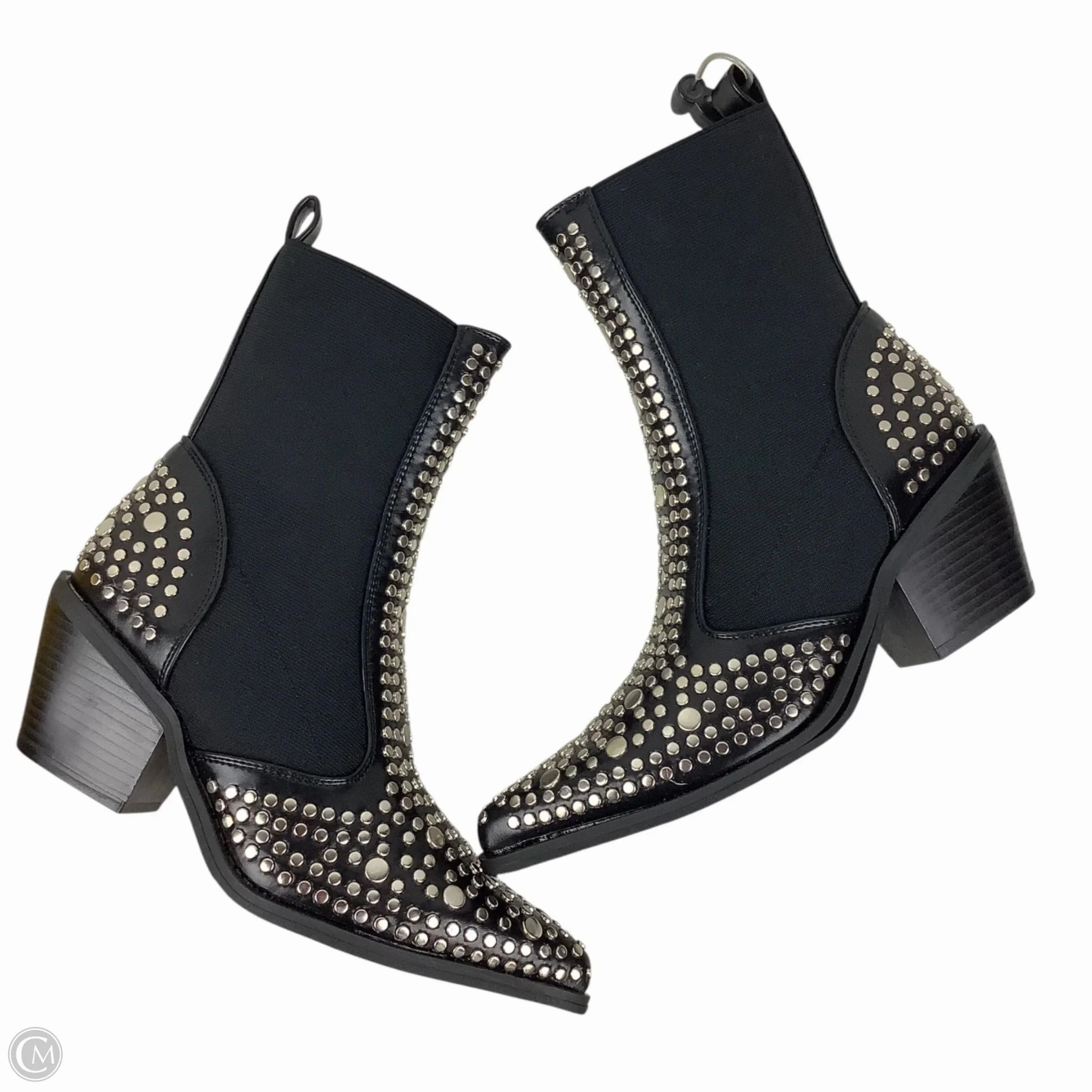 Boots Ankle Heels By Cmc In Black, Size: 6.5 (37) Warm Touch