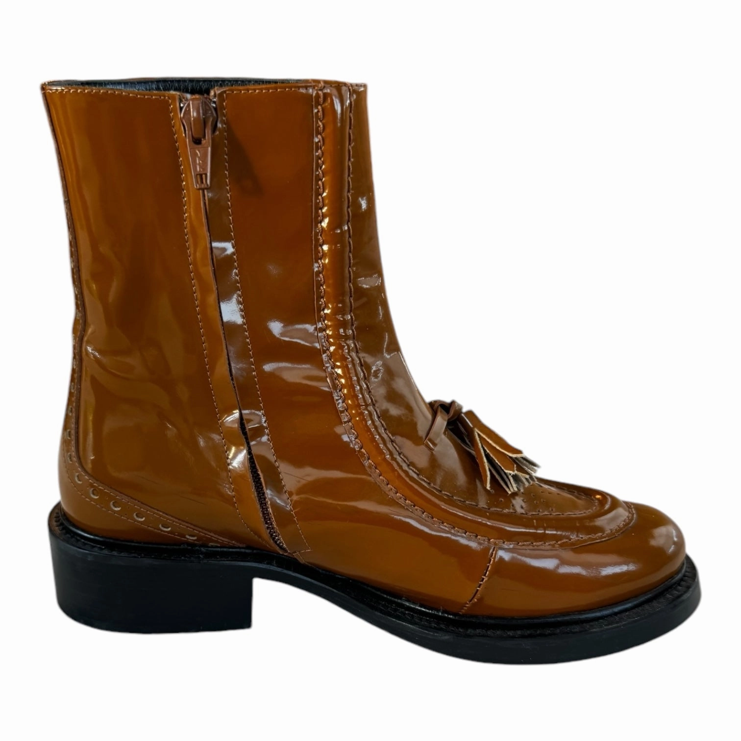 Boots Ankle Heels By Cmc In Brown, Size: 5.5 Minimalist Style