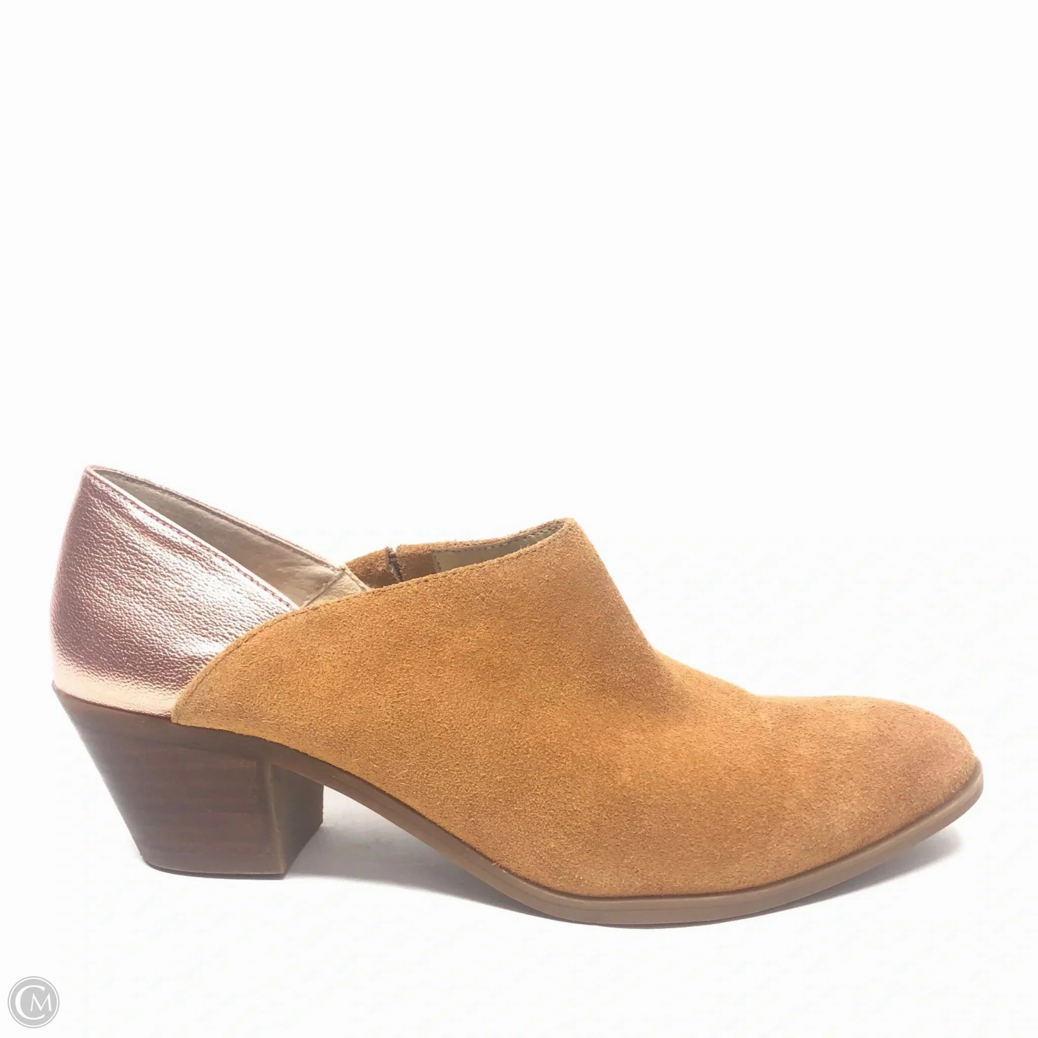 Boots Ankle Heels By Cmc In Brown, Size: 8 Fashion Comfort