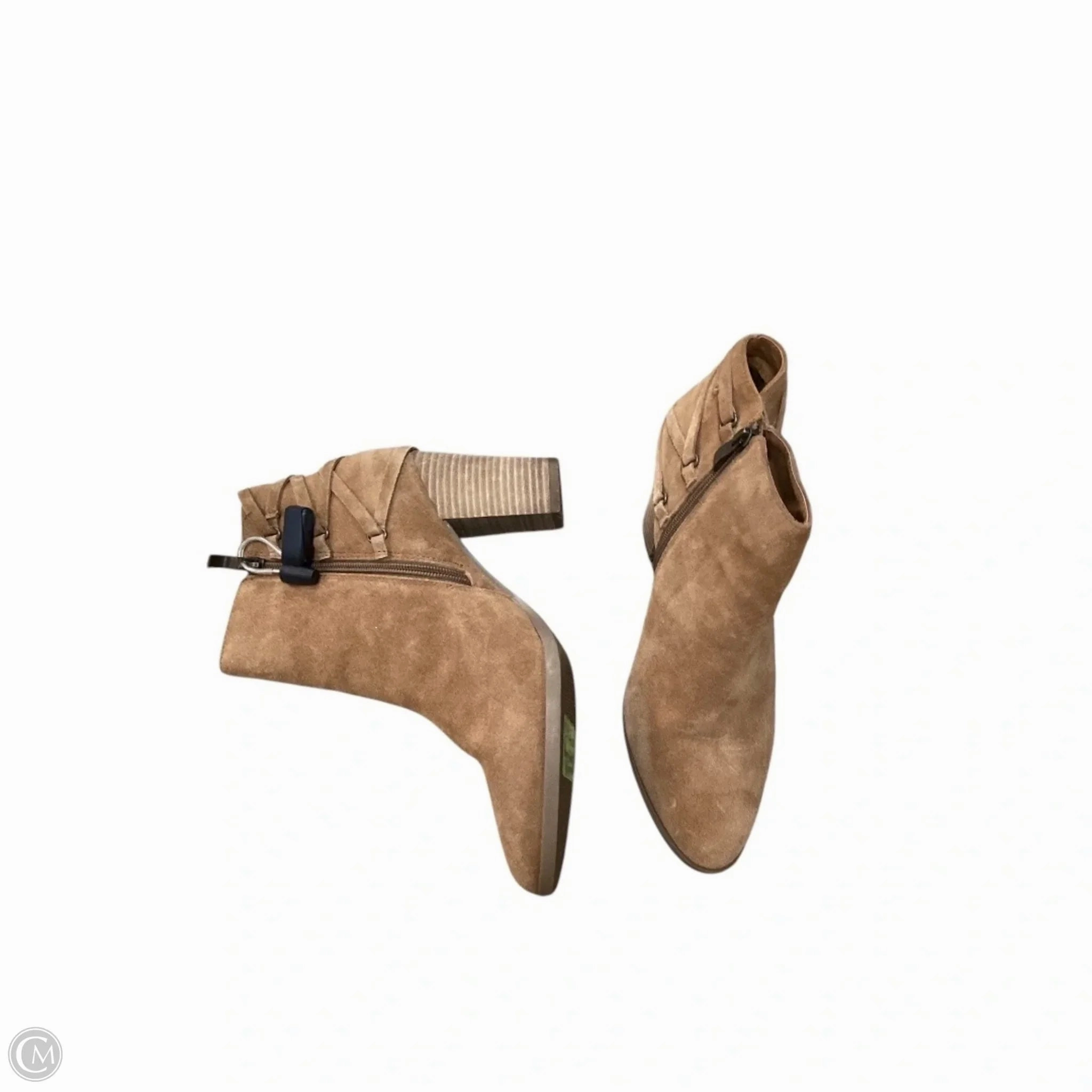 Good Grip Boots Ankle Heels By Cmc In Tan, Size: 10