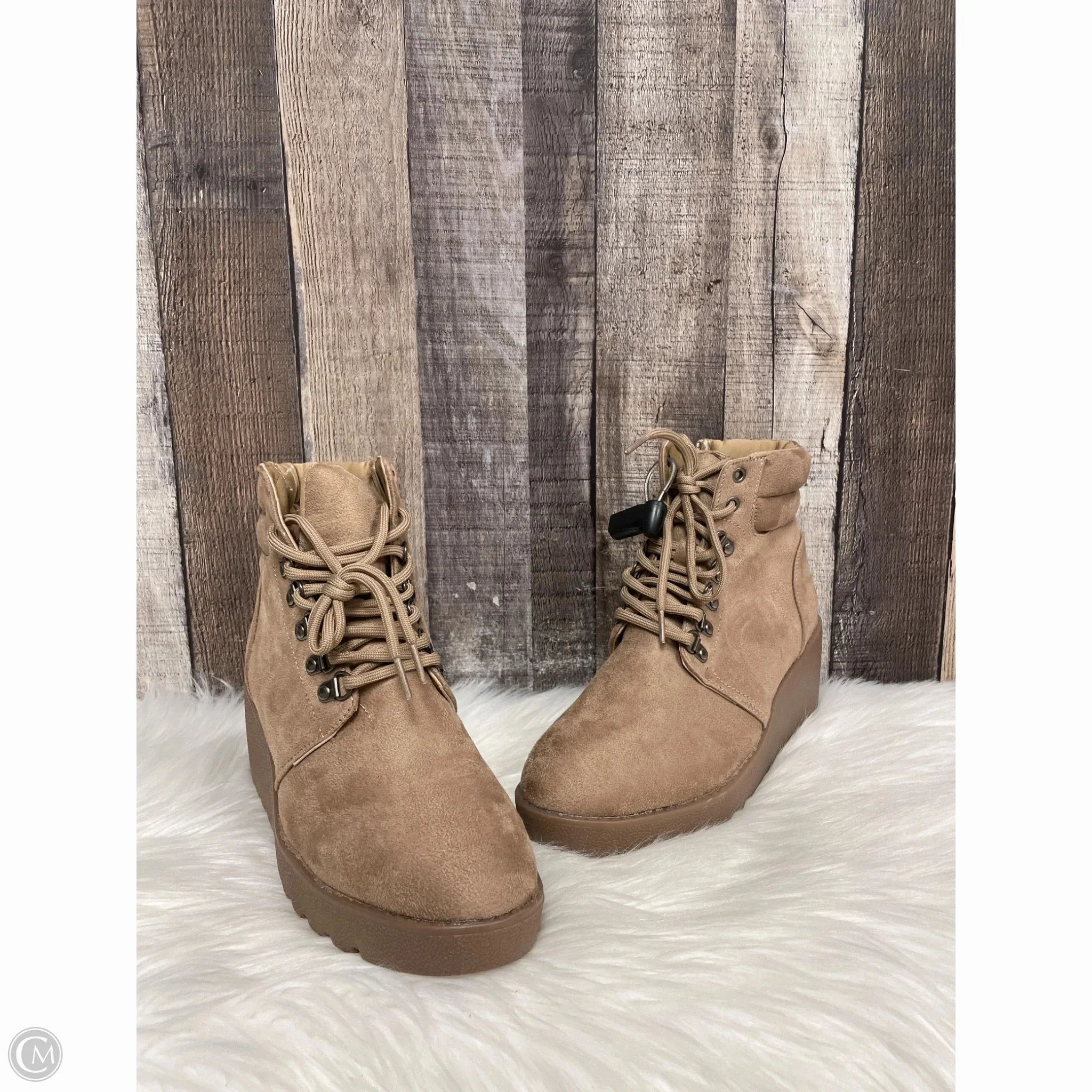 Boots Ankle Heels By Cme In Tan, Size: 9 Waterproof Active Nomad