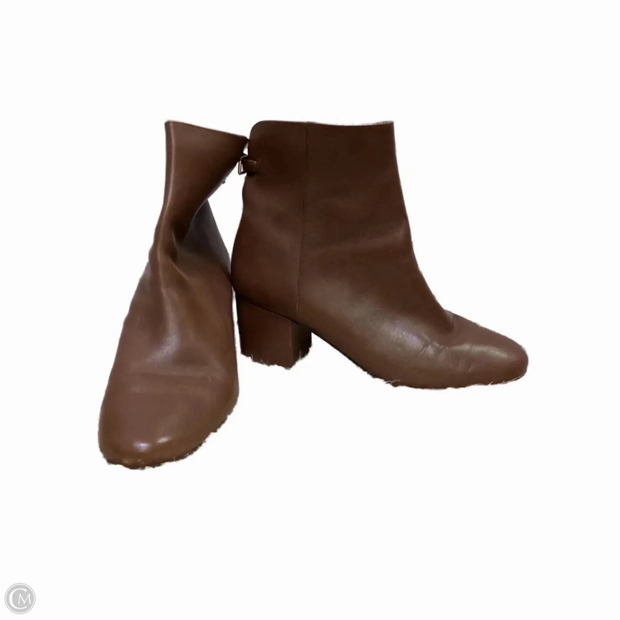 Dynamic Arch Frame Flat Sole Boots Ankle Heels By Cole-haan In Brown, Size: 11