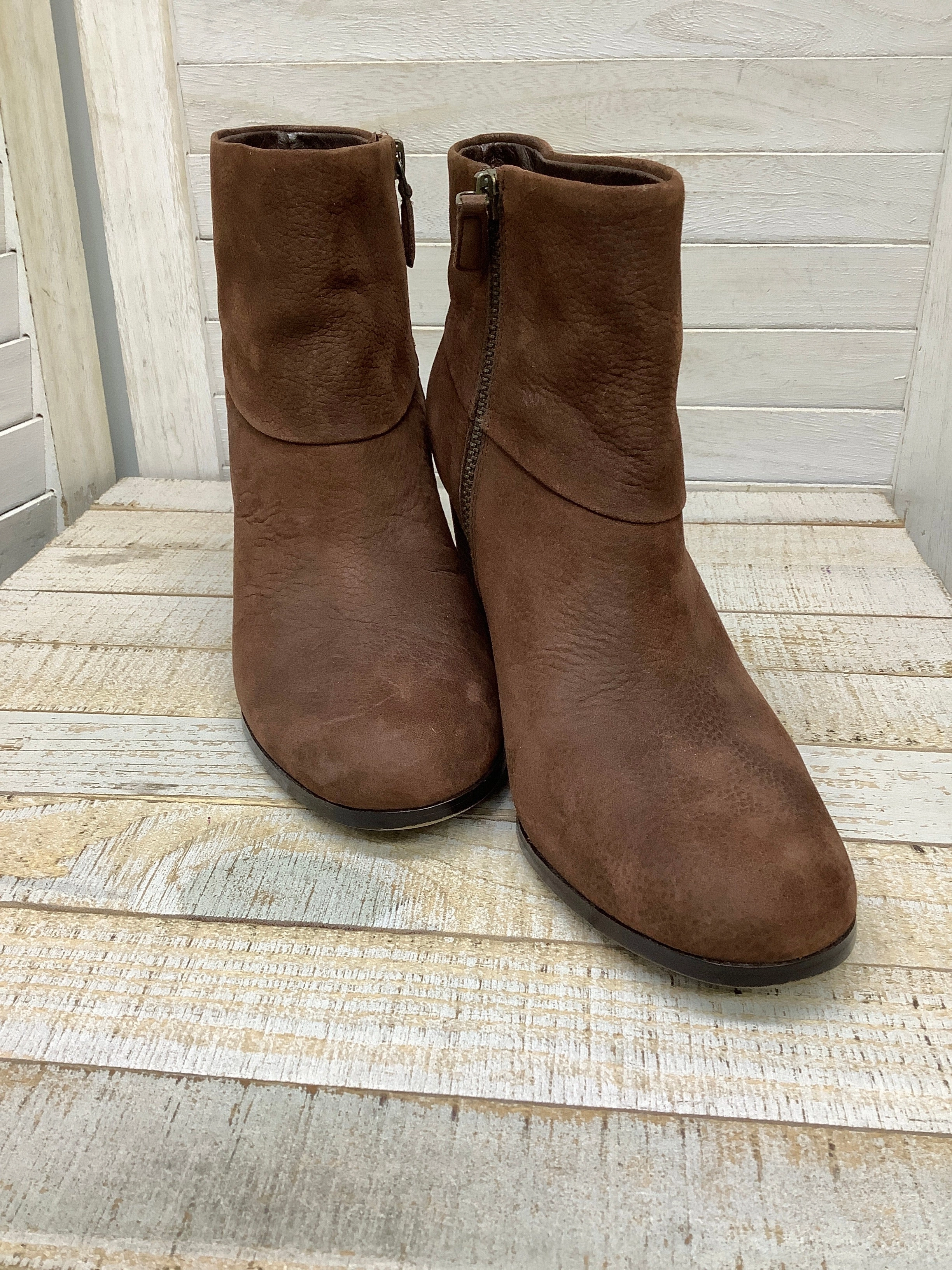 Boots Ankle Heels By Cole-haan In Brown, Size: 7.5 outdoor chill