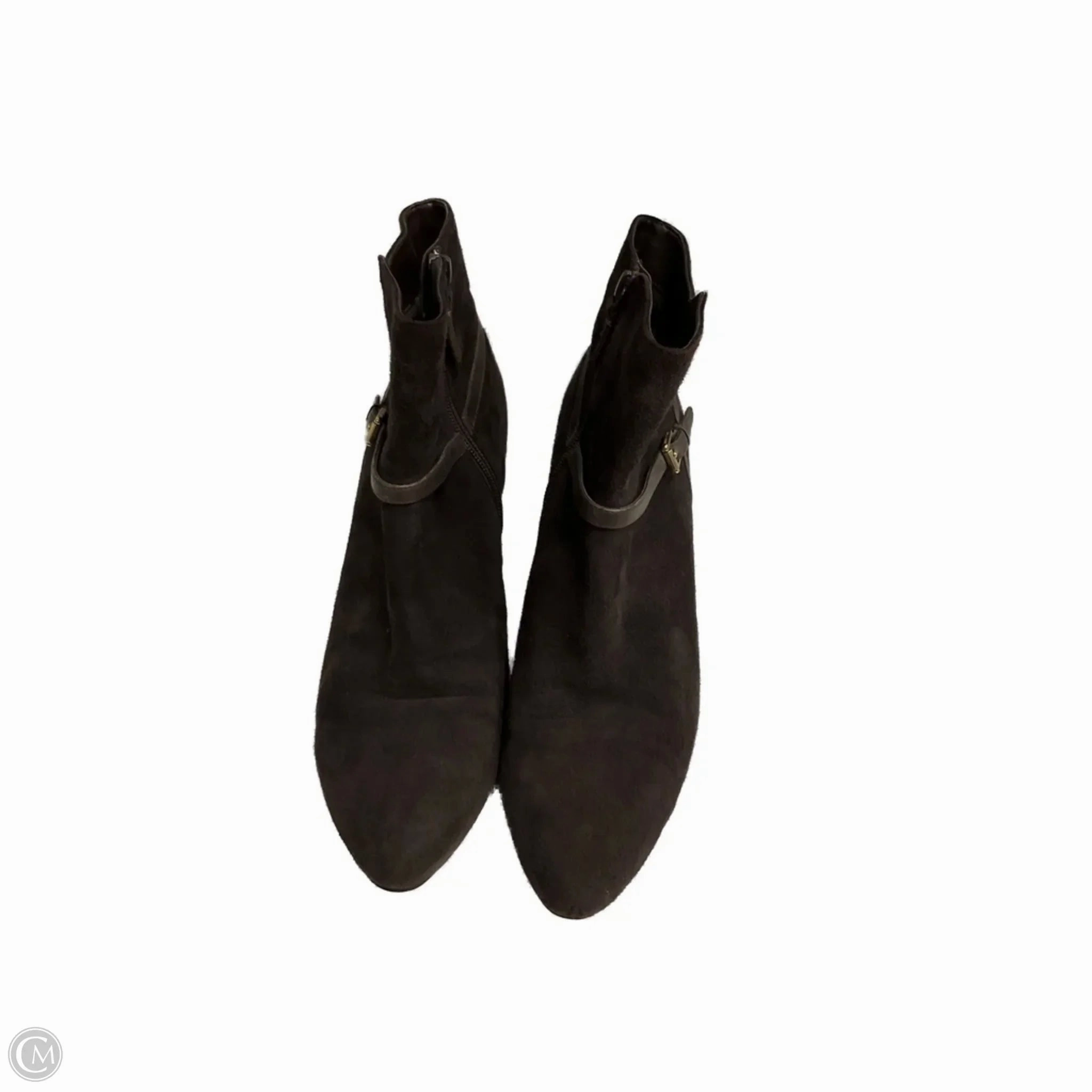 Soft Touch Rapid Lacing System Boots Ankle Heels By Cole-haan In Brown, Size: 9