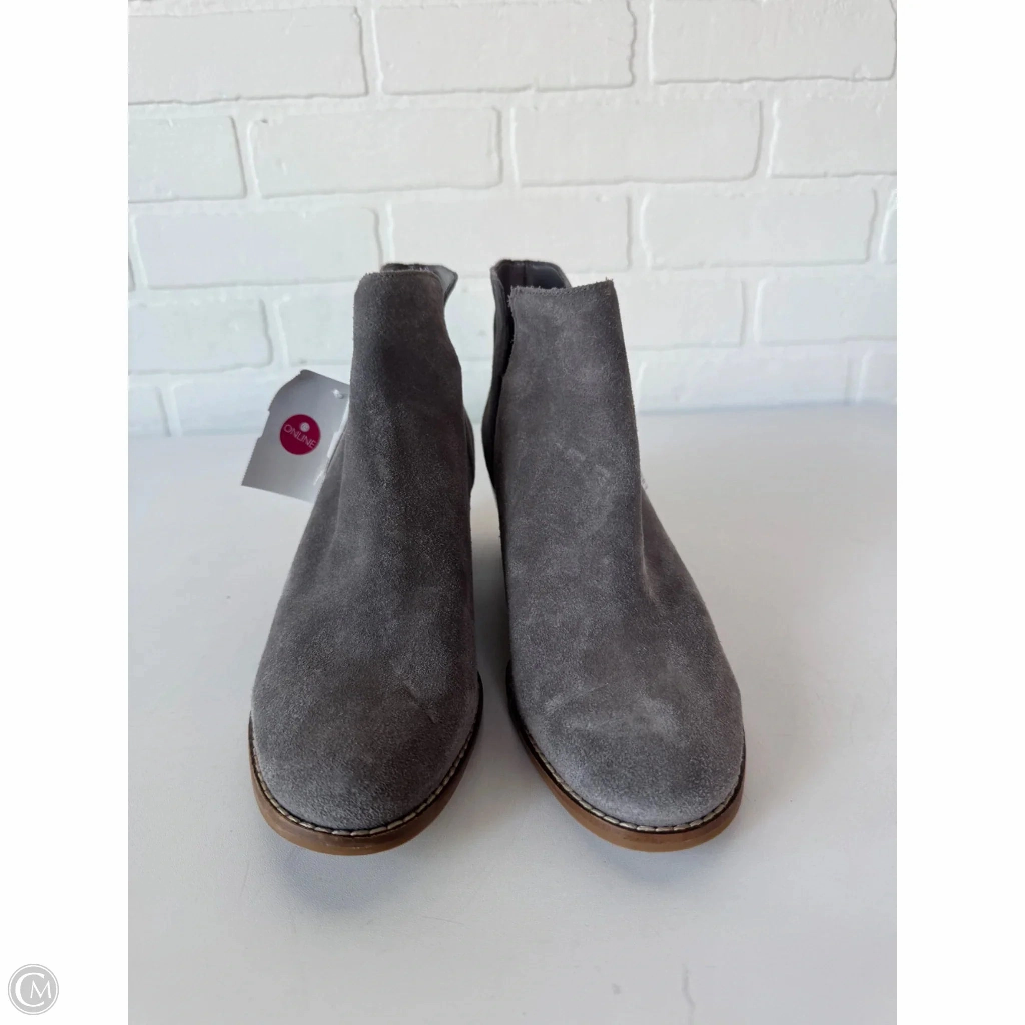 Removable Hiking Essential Boots Ankle Heels By Cole-haan In Grey, Size: 7.5