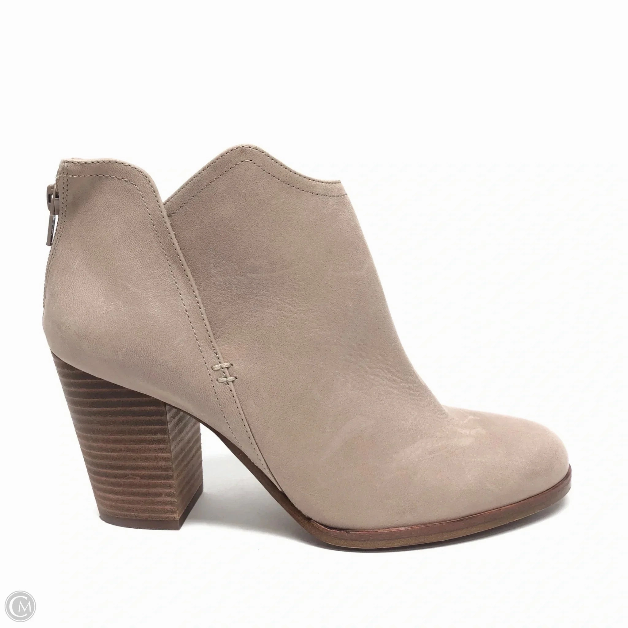 Stable Fit Festival Vibe Boots Ankle Heels By Copper Key In Taupe, Size: 9.5