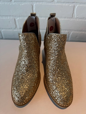 Boots Ankle Heels By Corkys In Gold, Size: 8 Weatherproof Seam Sealing