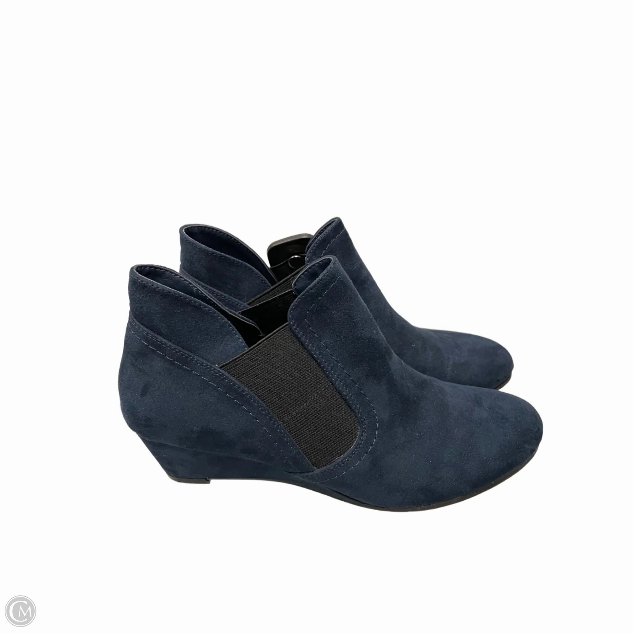 Boots Ankle Heels By Croft And Barrow In Blue, Size: 7.5 Seamless Comfort Daily Walks