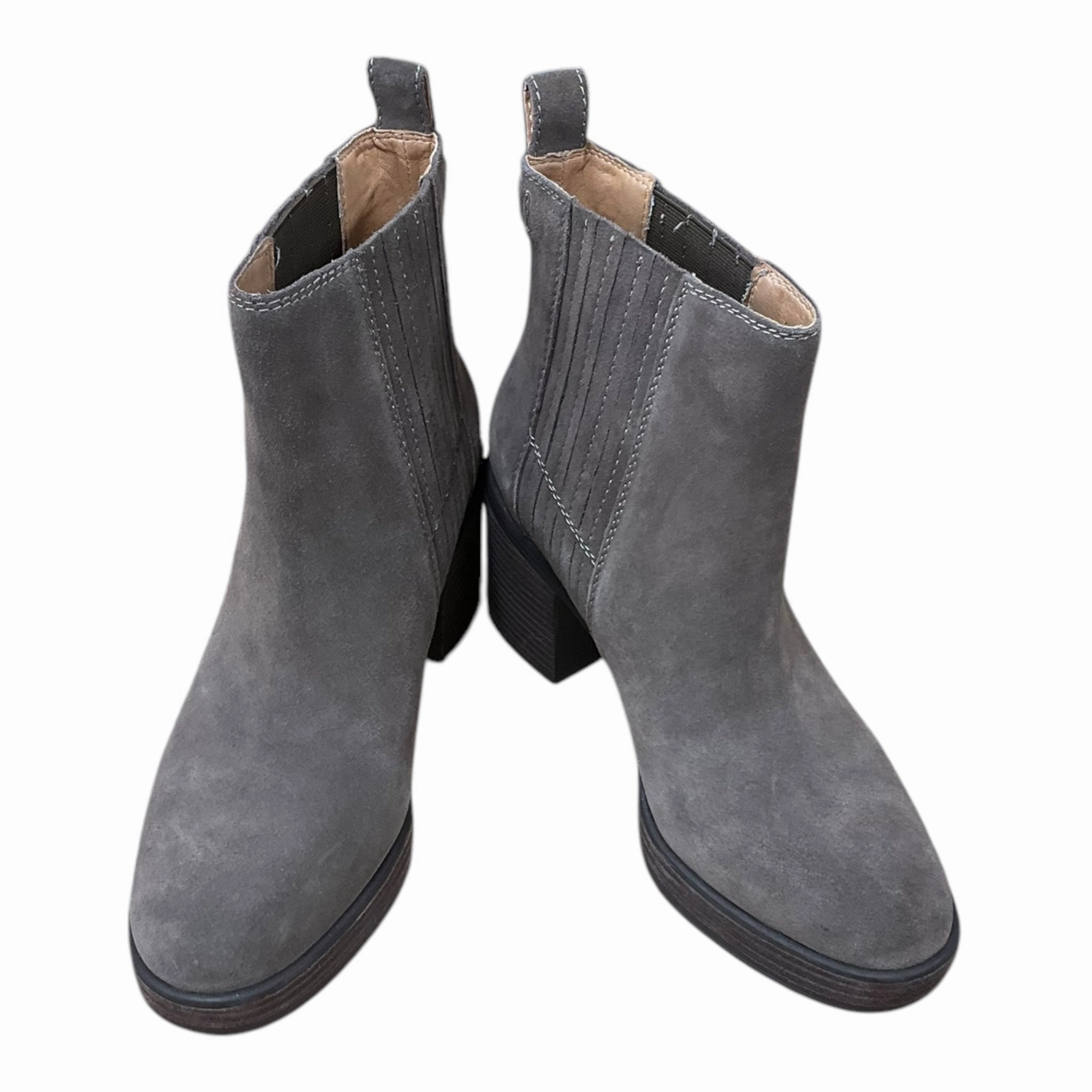 Boots Ankle Heels By Crown Vintage In Brown, Size: 10 Waterproof Work Commute