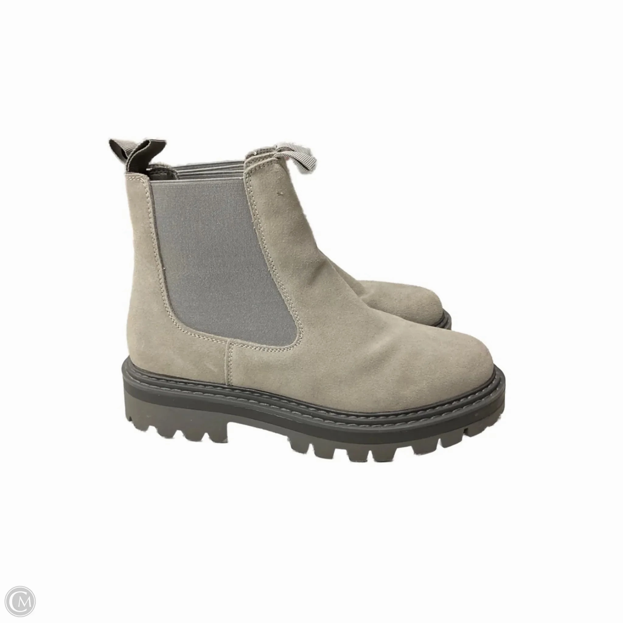 Boots Ankle Heels By Cushionaire In Grey, Size: 7.5 Abrasion Resistant Toe Cap Superior Design