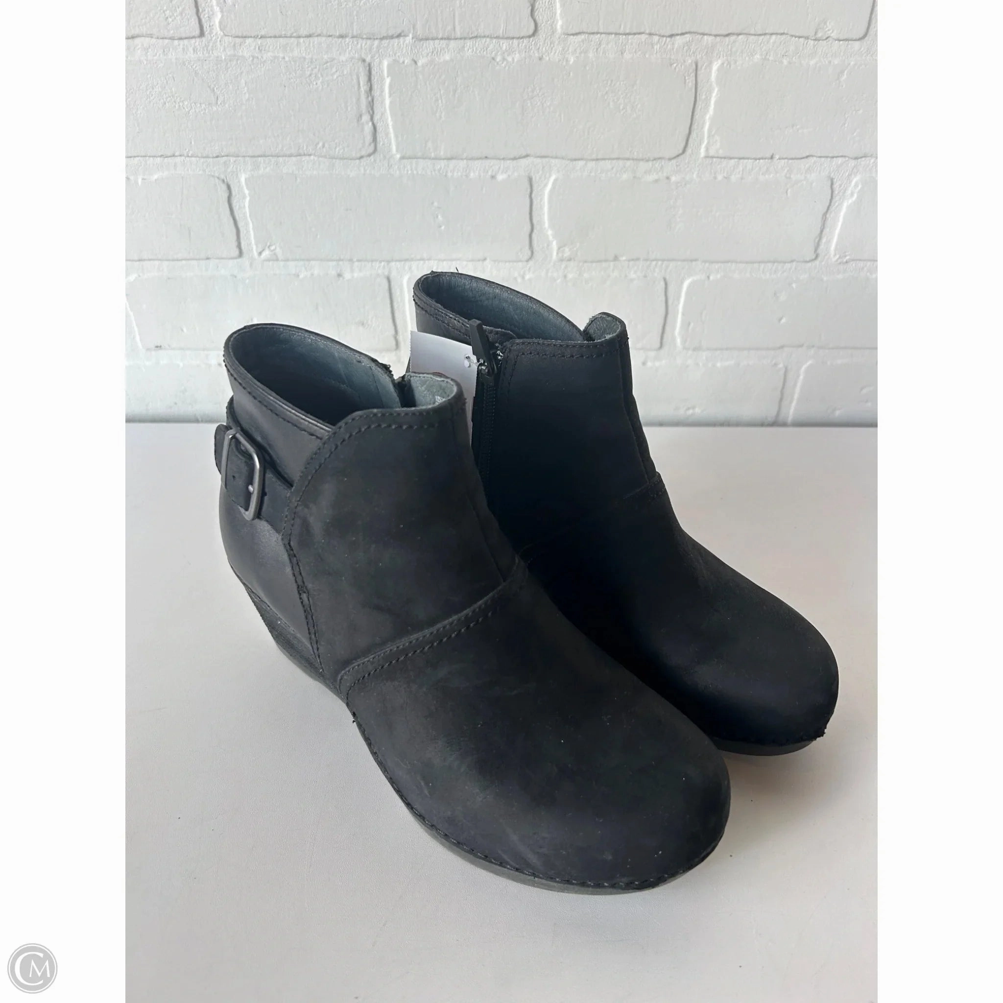 Boots Ankle Heels By Dansko In Black, Size: 7.5 Simple Look Quick   Dry