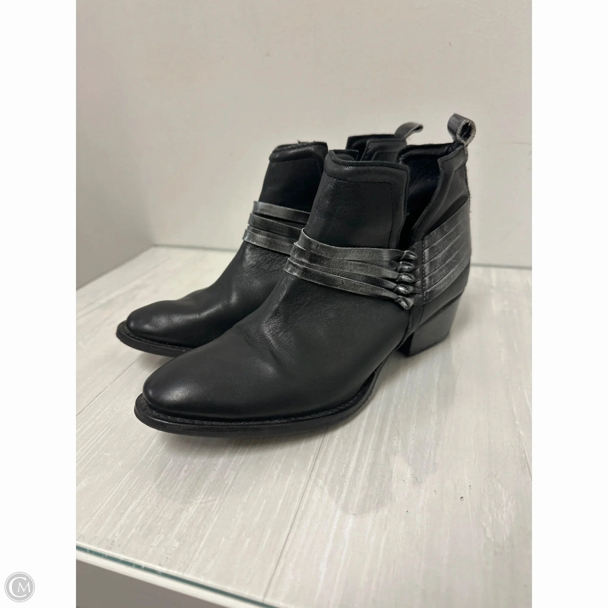 Smooth Finish Boots Ankle Heels By Diba In Black, Size: 9