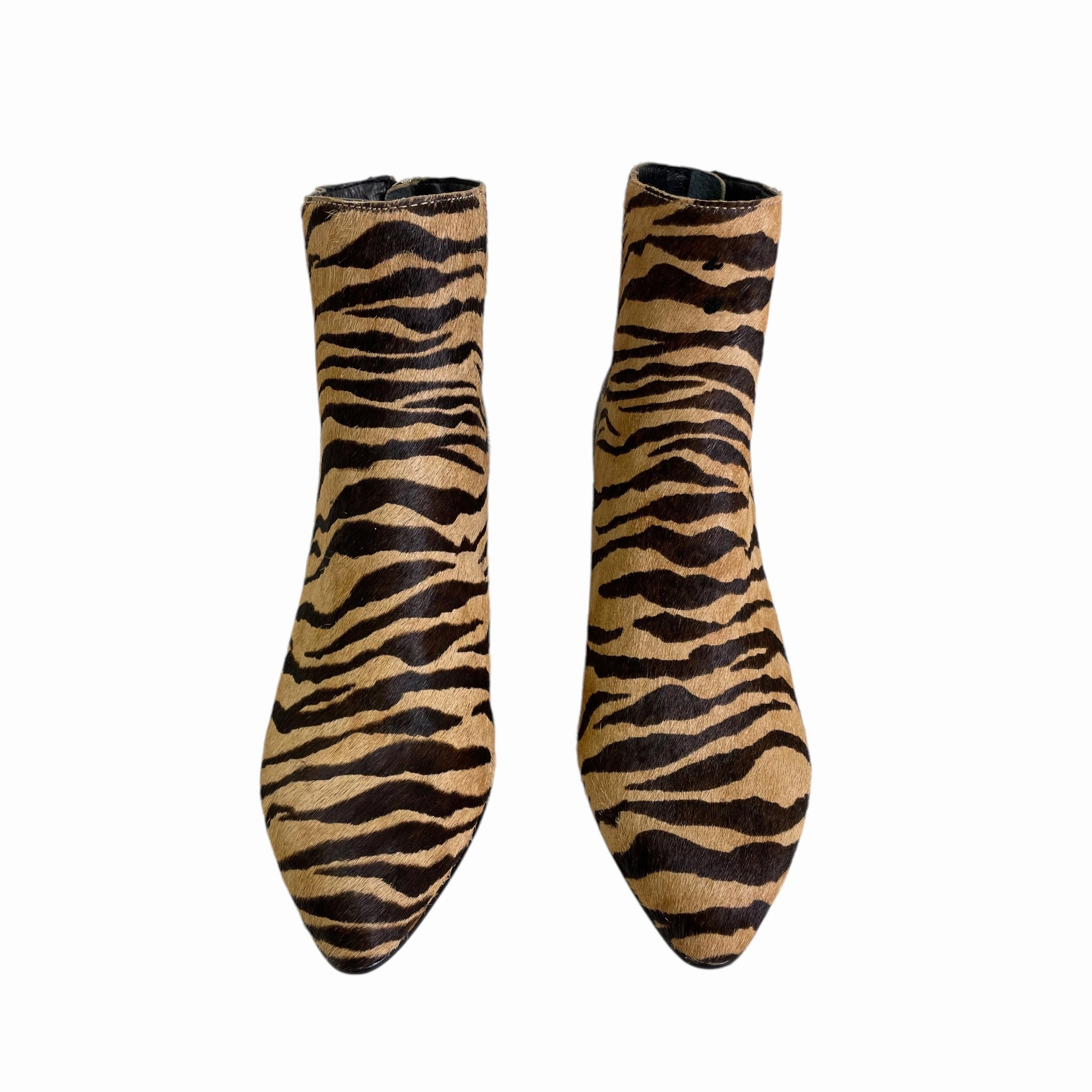 Boots Ankle Heels By Dolce Vita In Animal Print, Size:7 Ranch Wear Cushioned Step Winter Walker