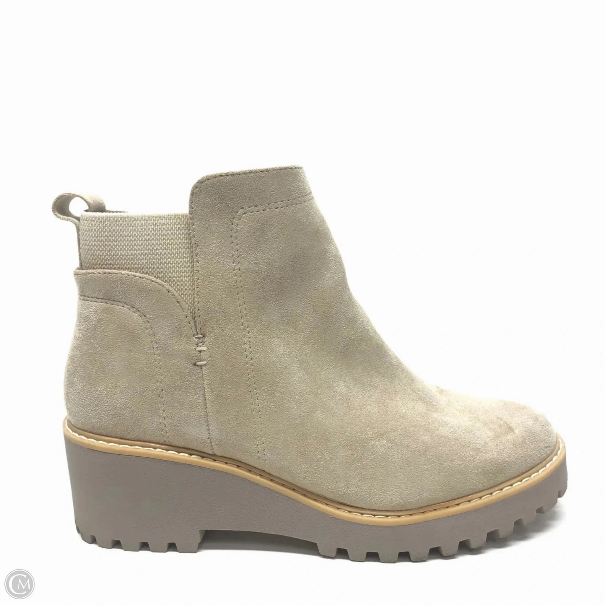 Tight Fit Boots Ankle Heels By Dolce Vita In Beige, Size: 8.5