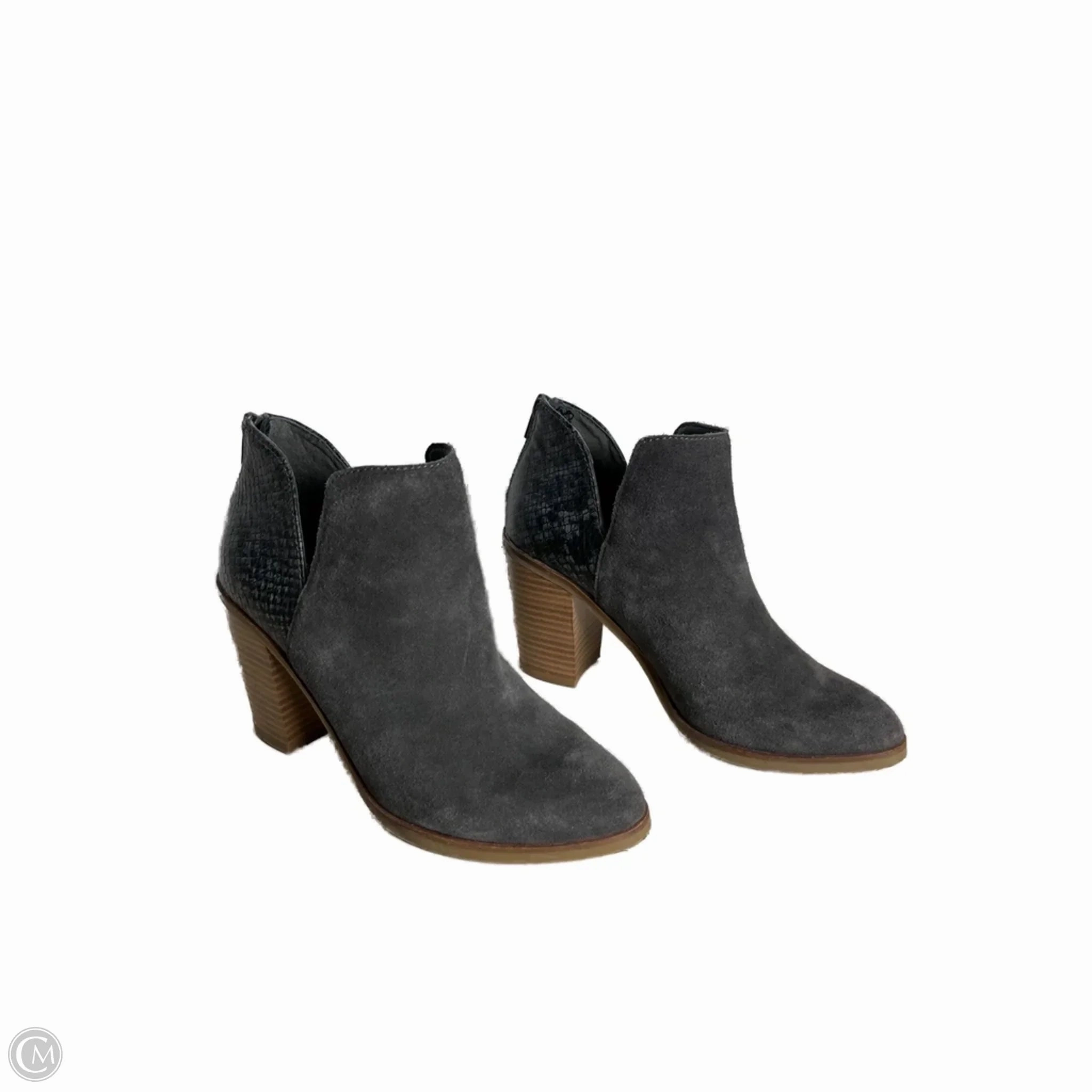 Boots Ankle Heels By Dolce Vita In Grey, Size: 7 Sustainable Material Blend