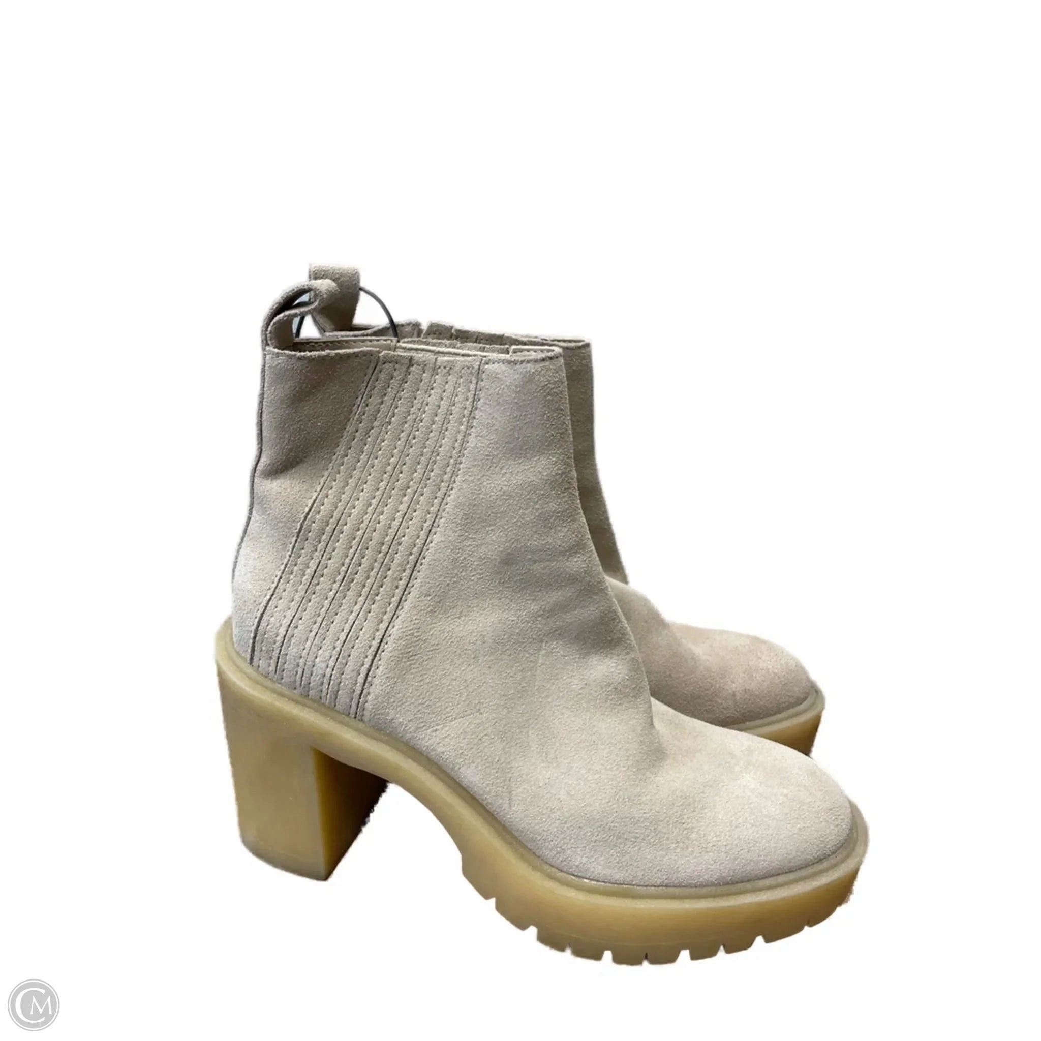 All Terrain Grip Boots Ankle Heels By Dolce Vita In Tan, Size: 7.5