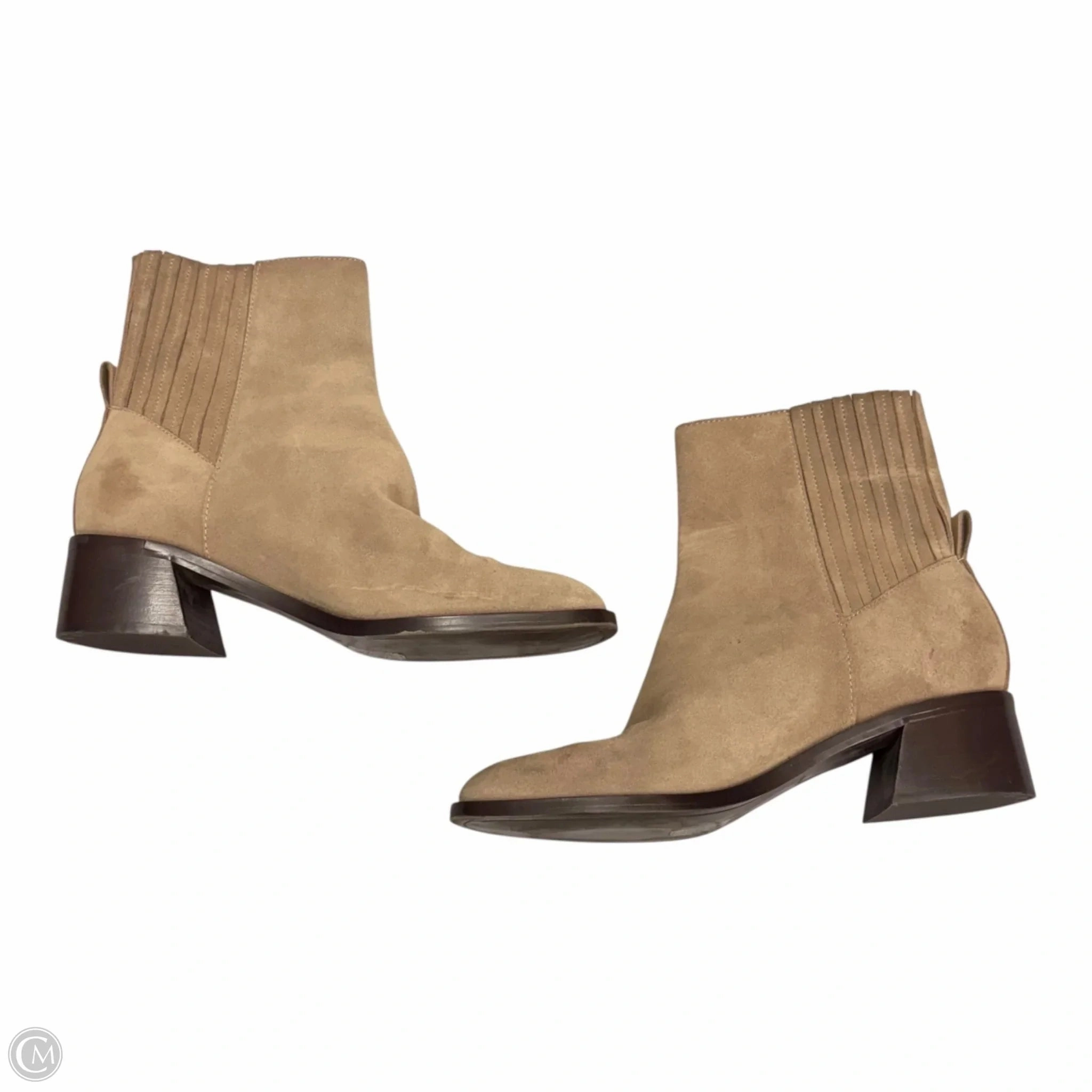 Heel Support Boots Ankle Heels By Dolce Vita In Taupe, Size: 9