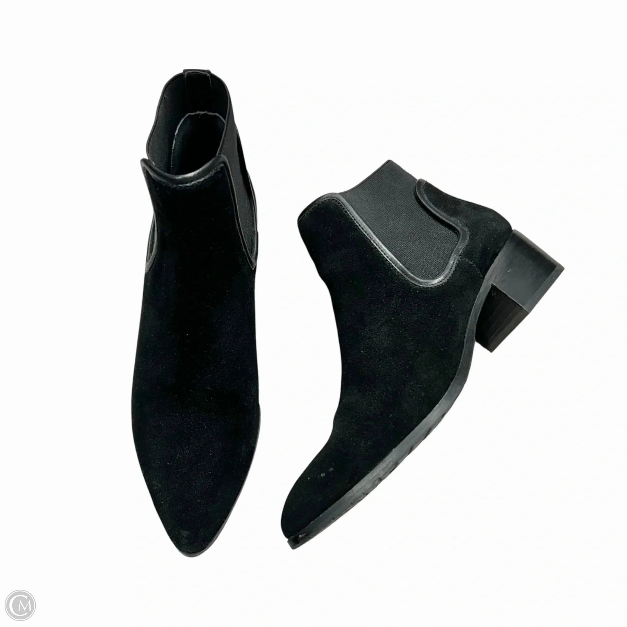 Cushioned Step Weather Resistant User Boots Ankle Heels By Donald Pliner In Black, Size: 7.5