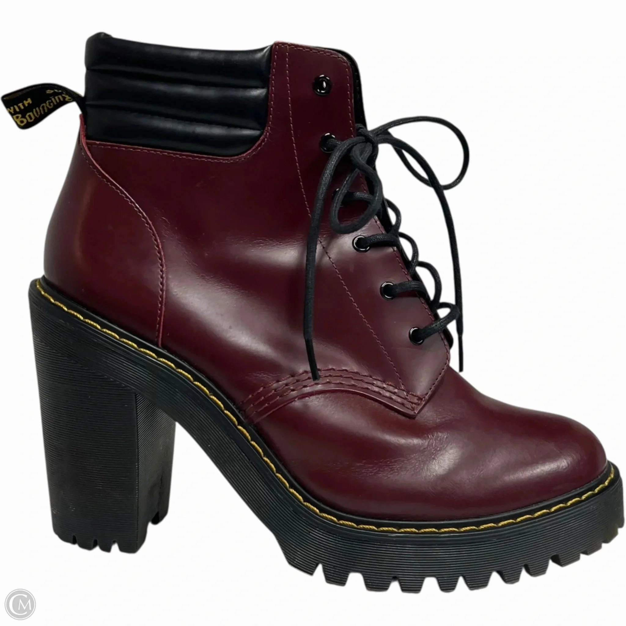 Reinforced Form Trail Exploration Comfort Wrap Boots Ankle Heels By Dr Martens In Red, Size: 9