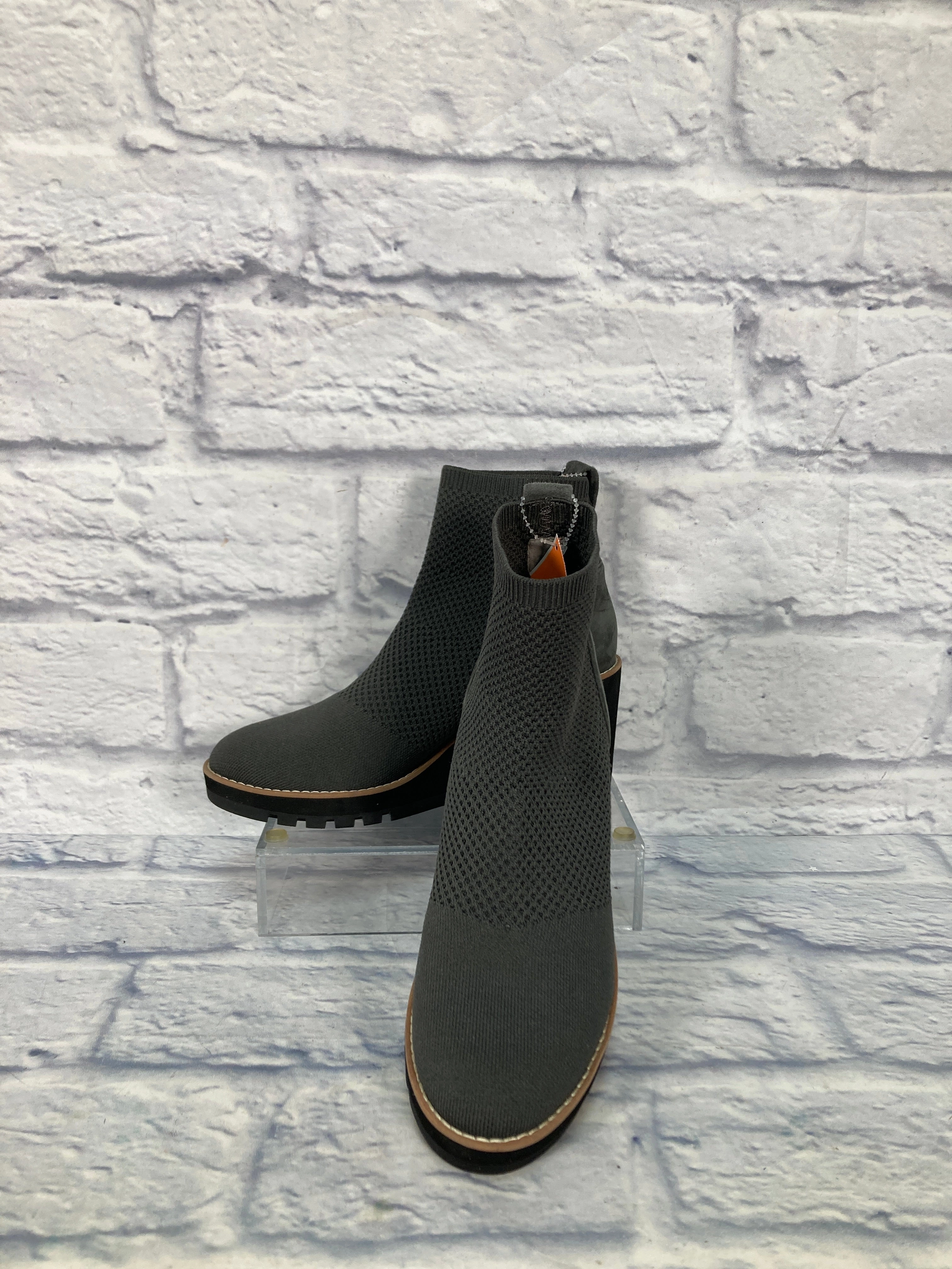Protective Layer Boots Ankle Heels By Eileen Fisher In Grey, Size: 8.5