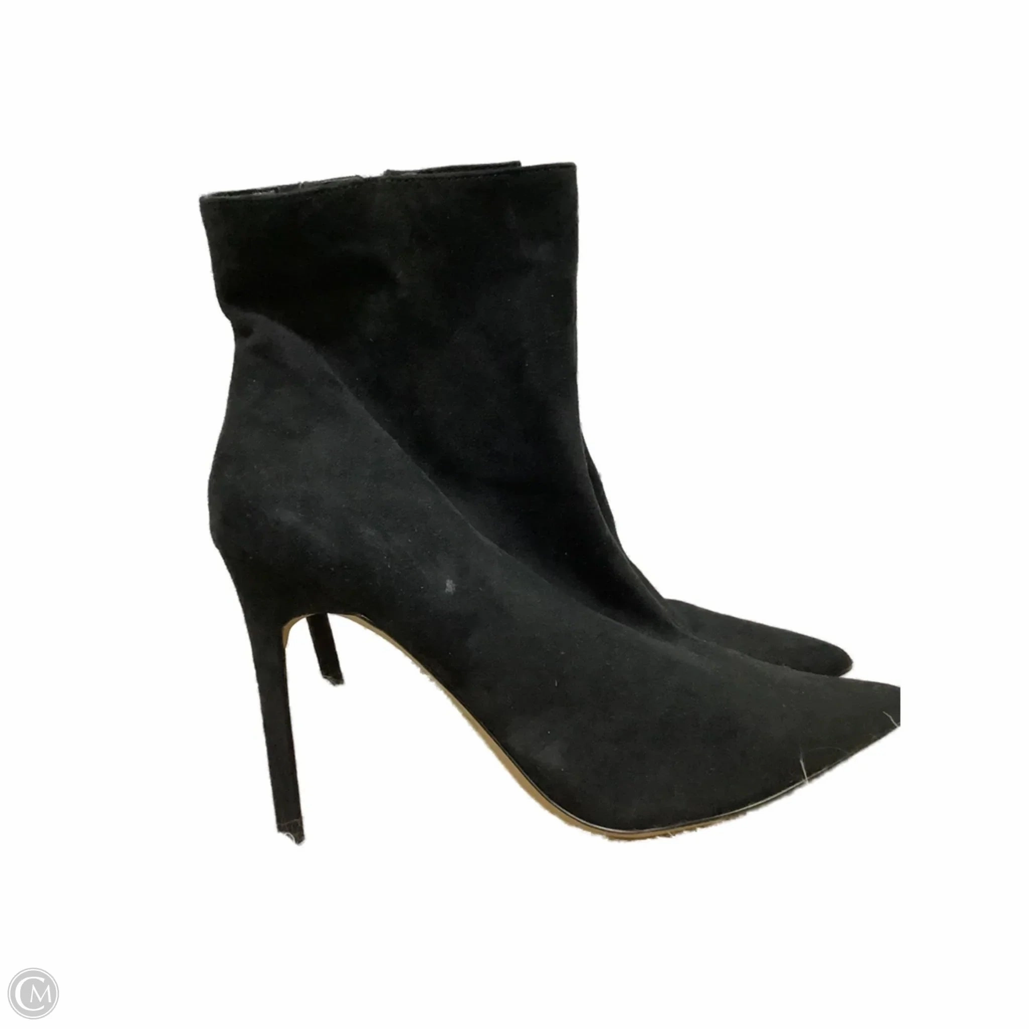 Boots Ankle Heels By Express In Black, Size: 10 Dressy look Cool Weather