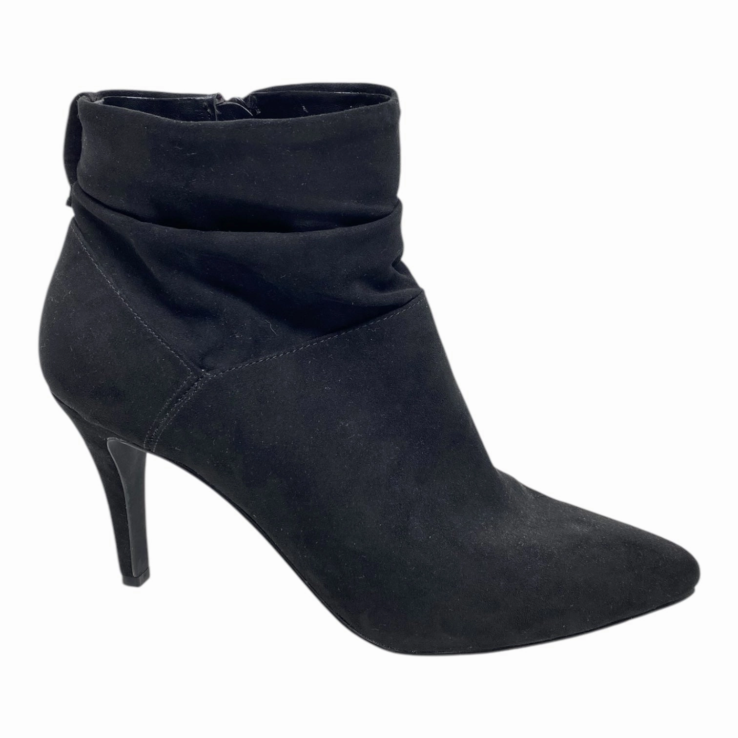 Easy Care Beach Walk Boots Ankle Heels By Fergie In Black, Size: 9.5