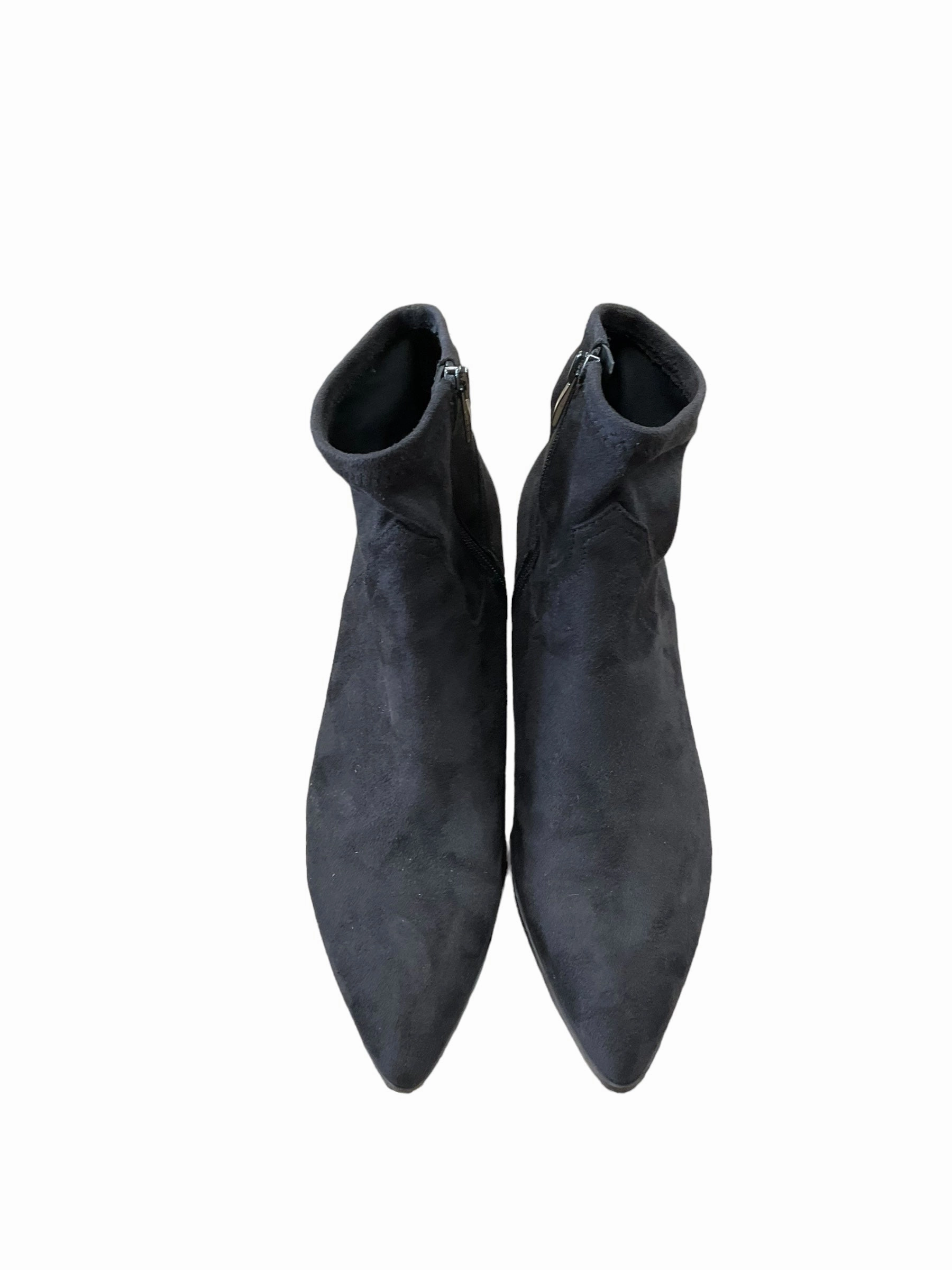 Boots Ankle Heels By Franco Sarto In Black, Size: 9.5 Toe Protection Reliable Support