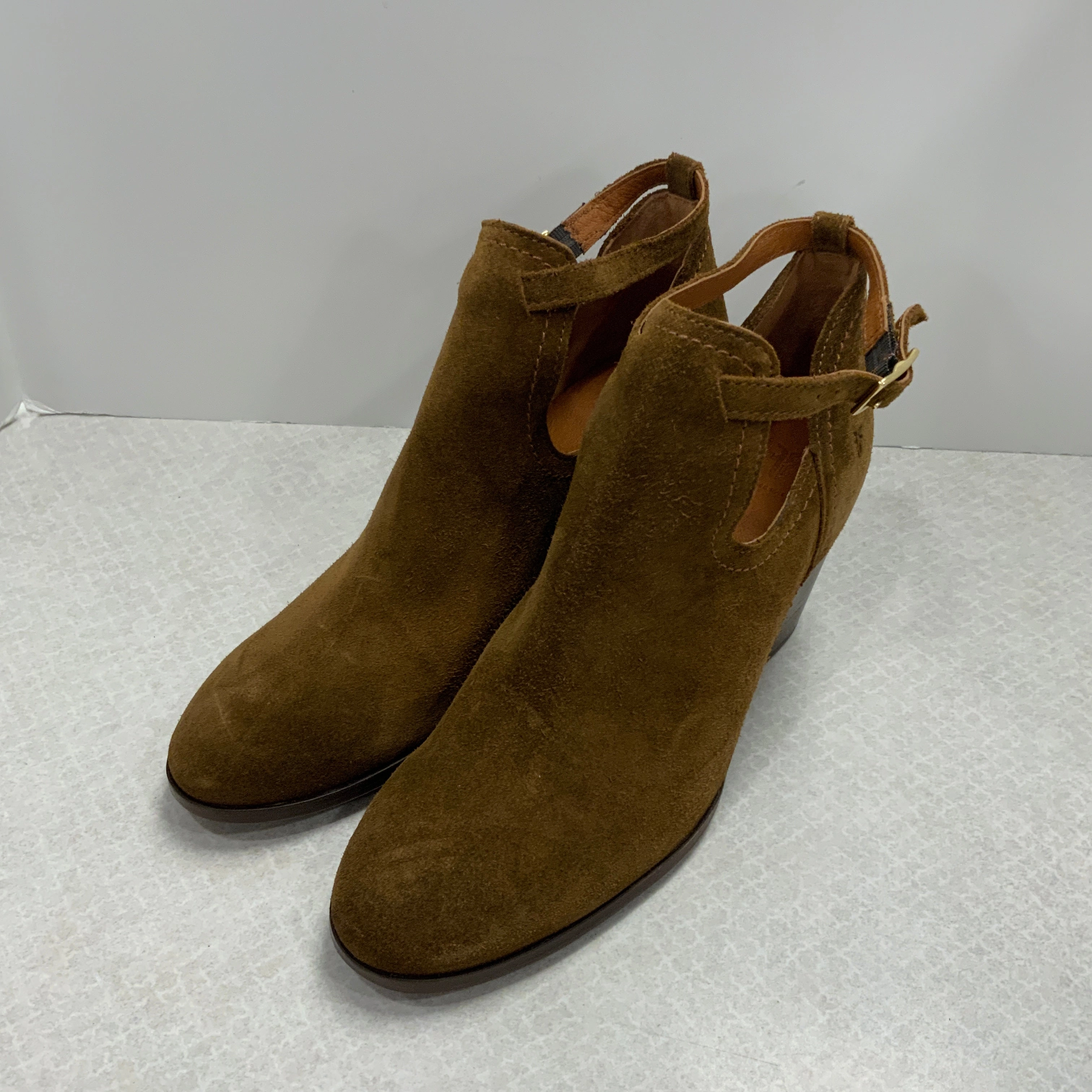 Boots Ankle Heels By Frye In Brown, Size: 9.5 Hill Climb