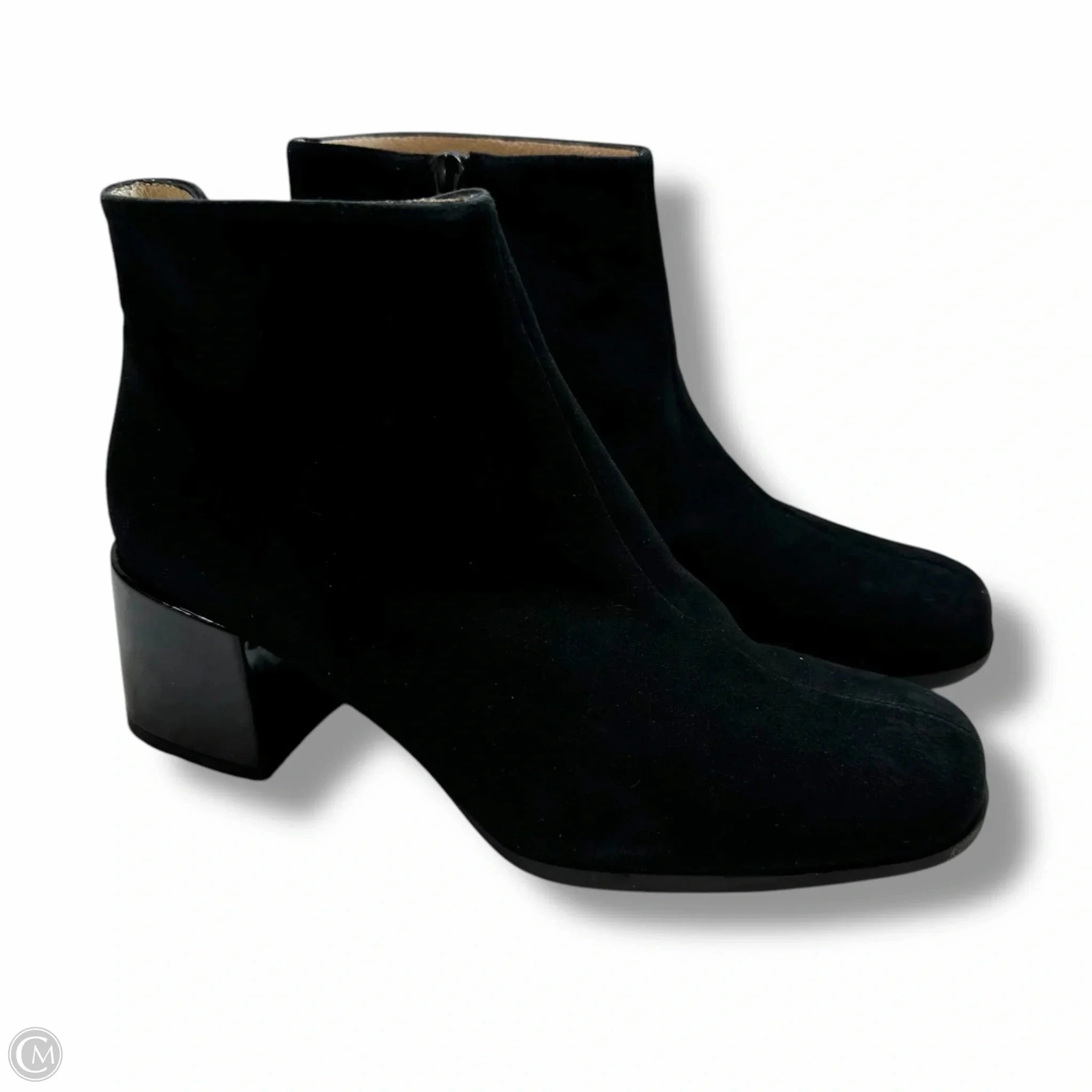 Mud Ground Soft Cushion Collar Boots Ankle Heels By GADEA In Black, Size: 6