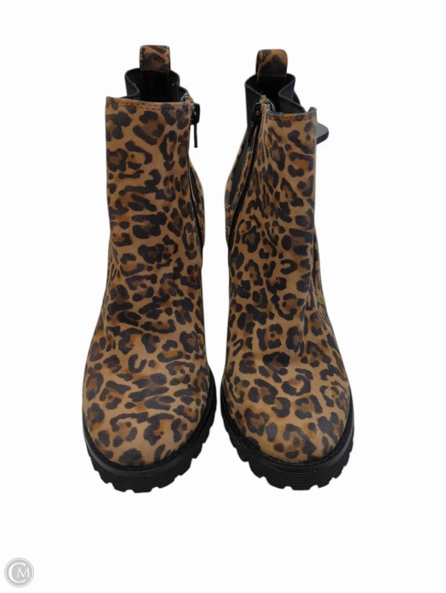 Breathable Upper Grippy Outsole River Crossing Boots Ankle Heels By Gibson And Latimer In Leopard Print, Size: 7