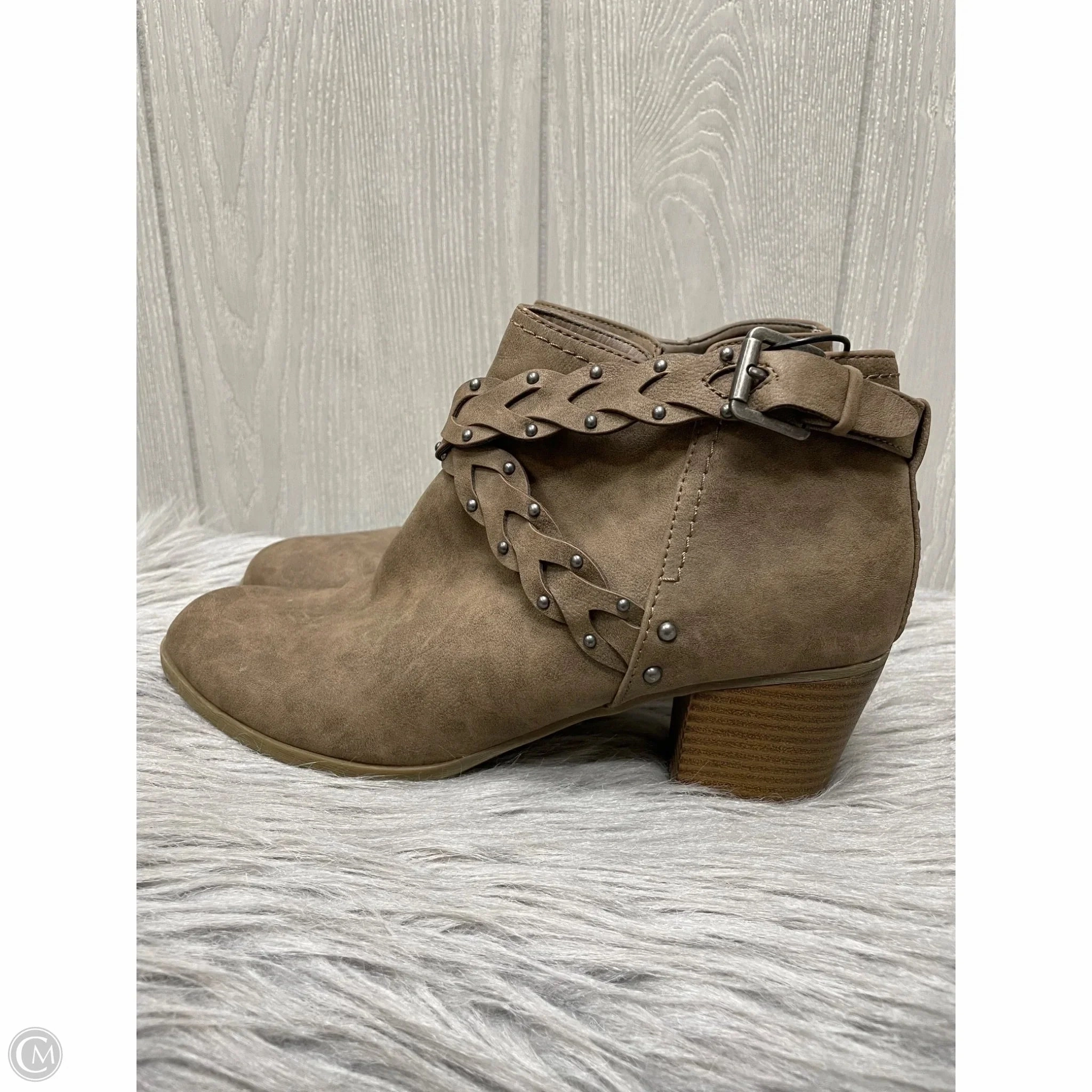 Feather Light Outdoor Trek Hydraulic Impact Resistance Boots Ankle Heels By Indigo Rd In Brown, Size: 10