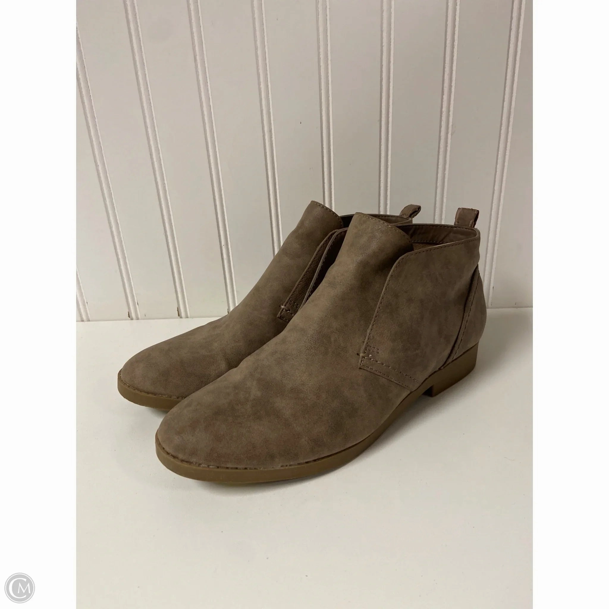 Boots Ankle Heels By Indigo Rd In Taupe, Size: 8 Heavy Duty High Traction Snow Trekker