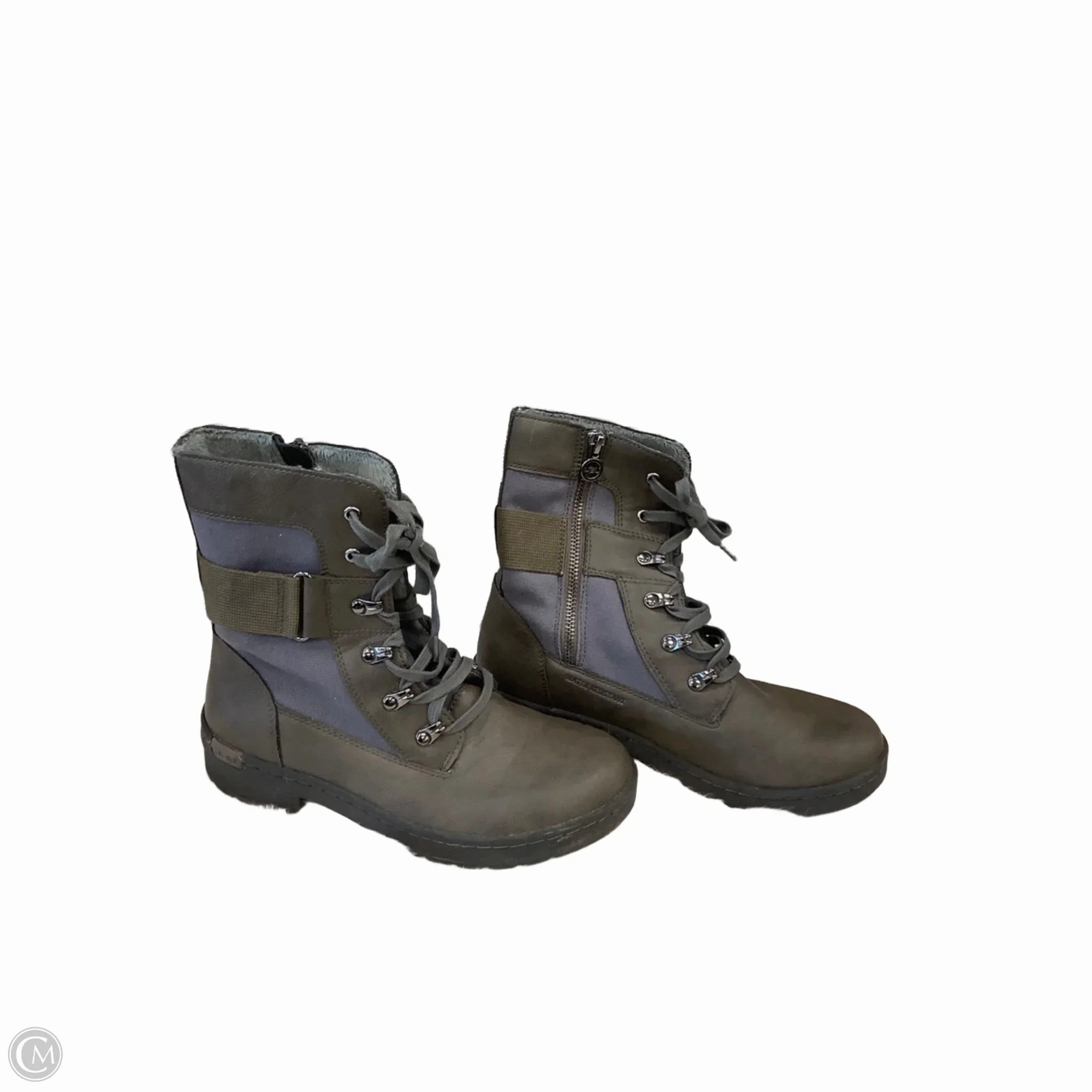 Boots Ankle Heels By Jbu By Jambu In Grey, Size: 8 Slip Resistant Work Commute Grippy Outsole Rainy Day Commuter