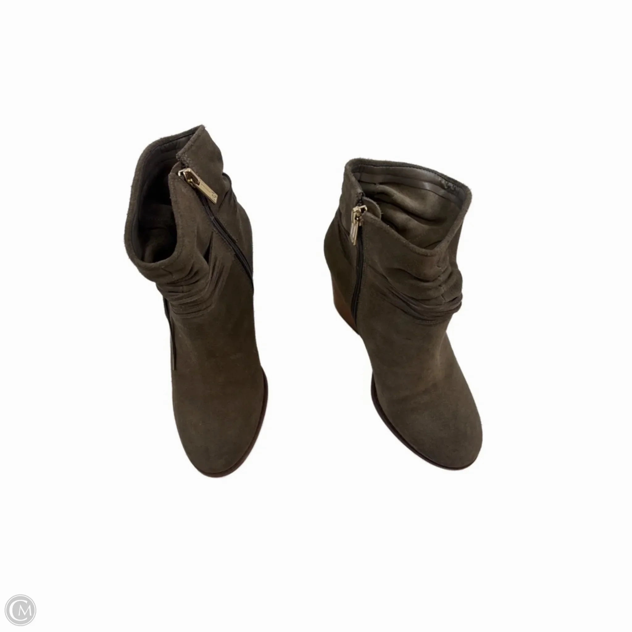 Rainy Day Boots Ankle Heels By Jessica Simpson In Green, Size: 7.5
