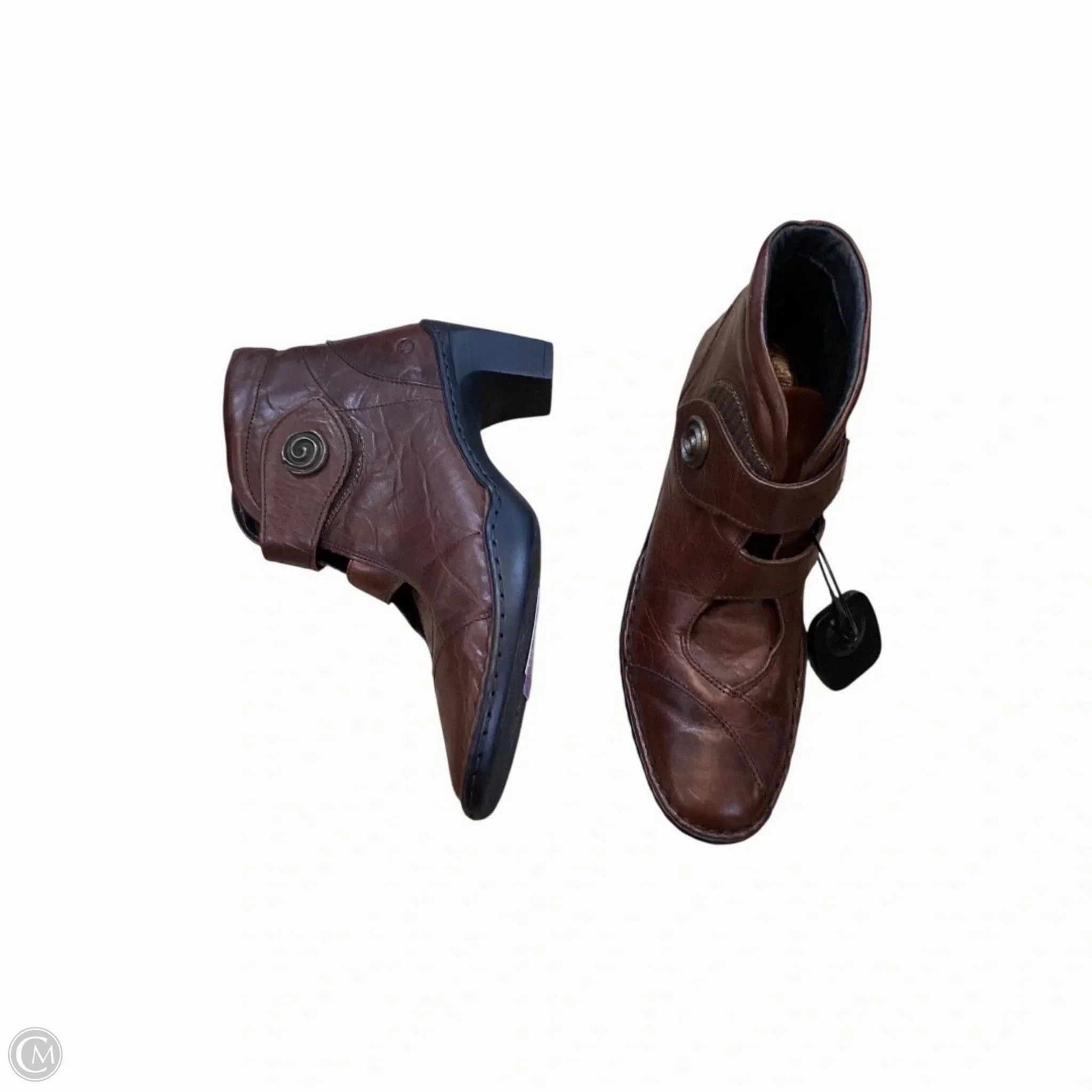 Boots Ankle Heels By Josef Seibel In Brown, Size: 6.5 Casual Comfort