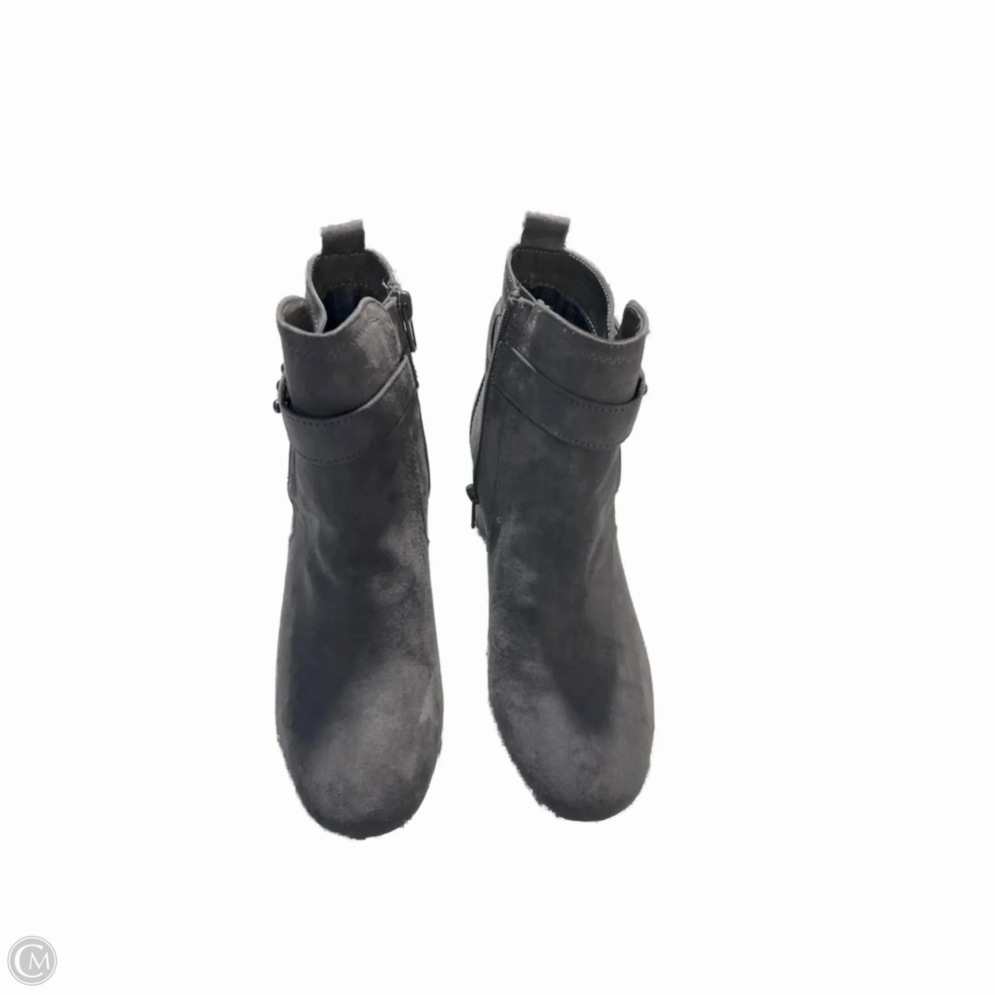 Stable Support Rainy Days Trendy Style Boots Ankle Heels By Kelly And Katie In Grey, Size: 6.5