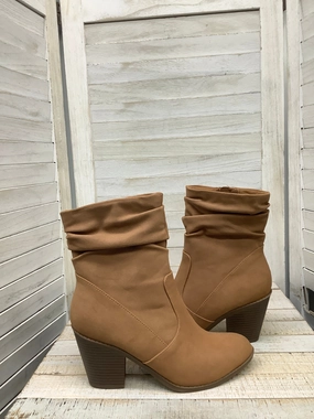 Boots Ankle Heels By Kim Rogers In Brown, Size: 7 Durable Shell Work Commute Flexible Frame Rainy Day Commuter