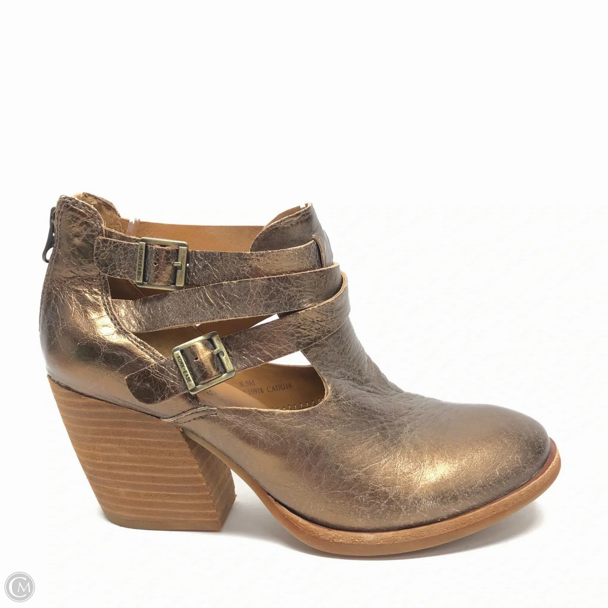 Cozy And Warm Seamless Comfort Trail Runner Boots Ankle Heels By Kork Ease In Bronze, Size: 8.5