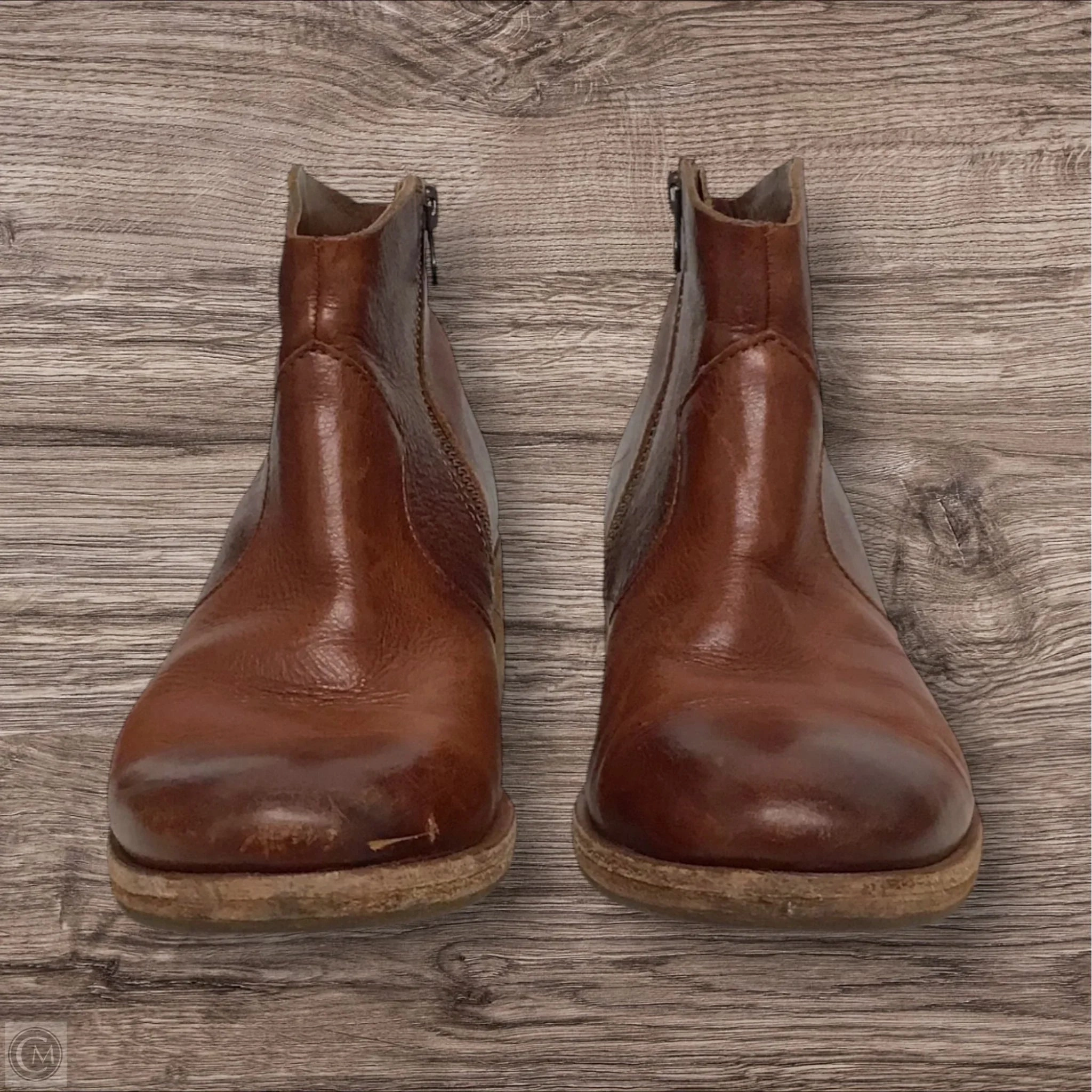 Shank Boots Ankle Heels By Kork Ease In Brown, Size: 8
